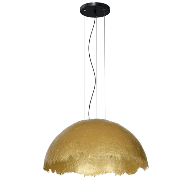 Pendelleuchten Gold pendant, hängelampe, goldfarbig, Kuppellampe, metallische Oberfläche