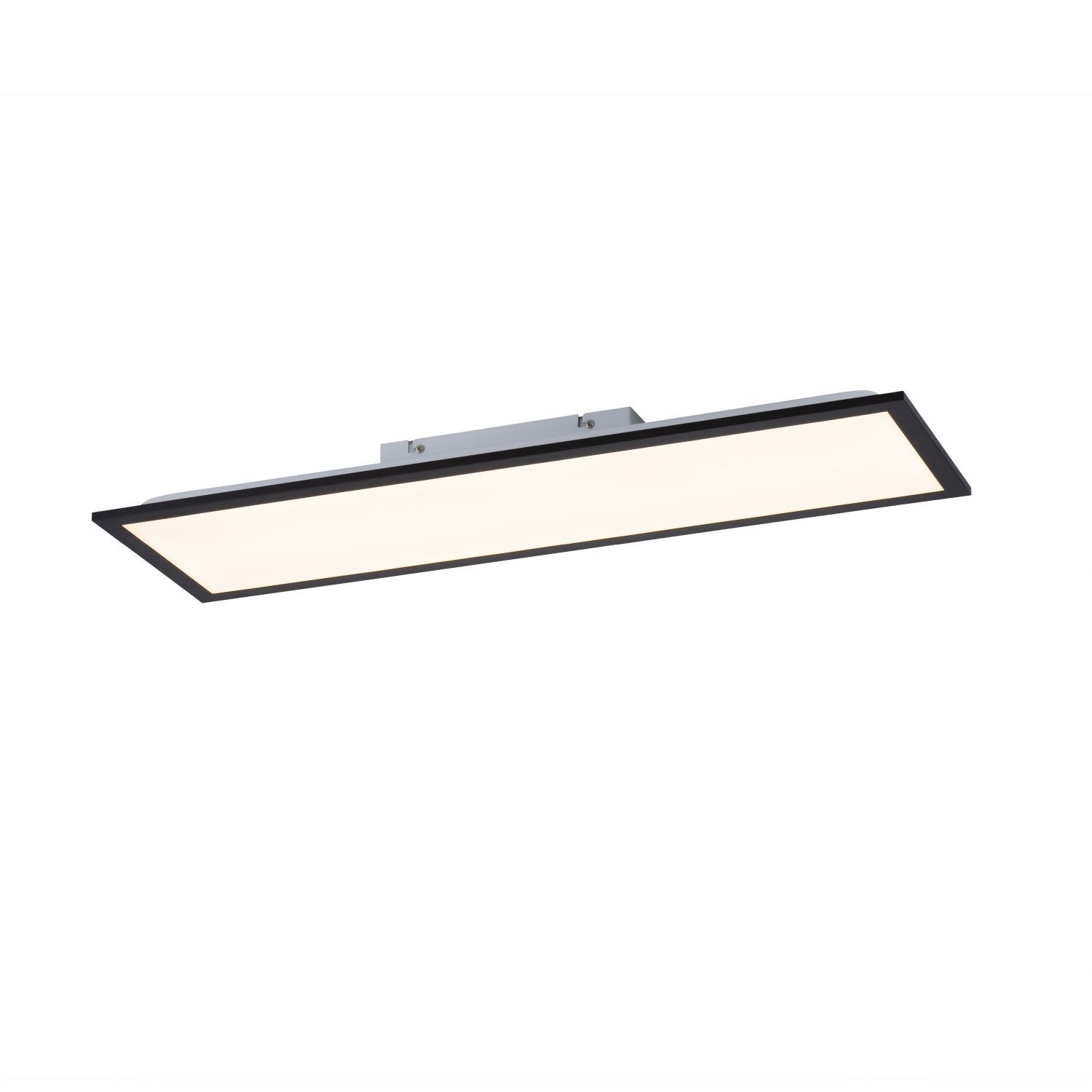 Flache LED Deckenlampe Schwarz L:79,5 cm 14 W 3000 K Deckenleuchte, Leuchte