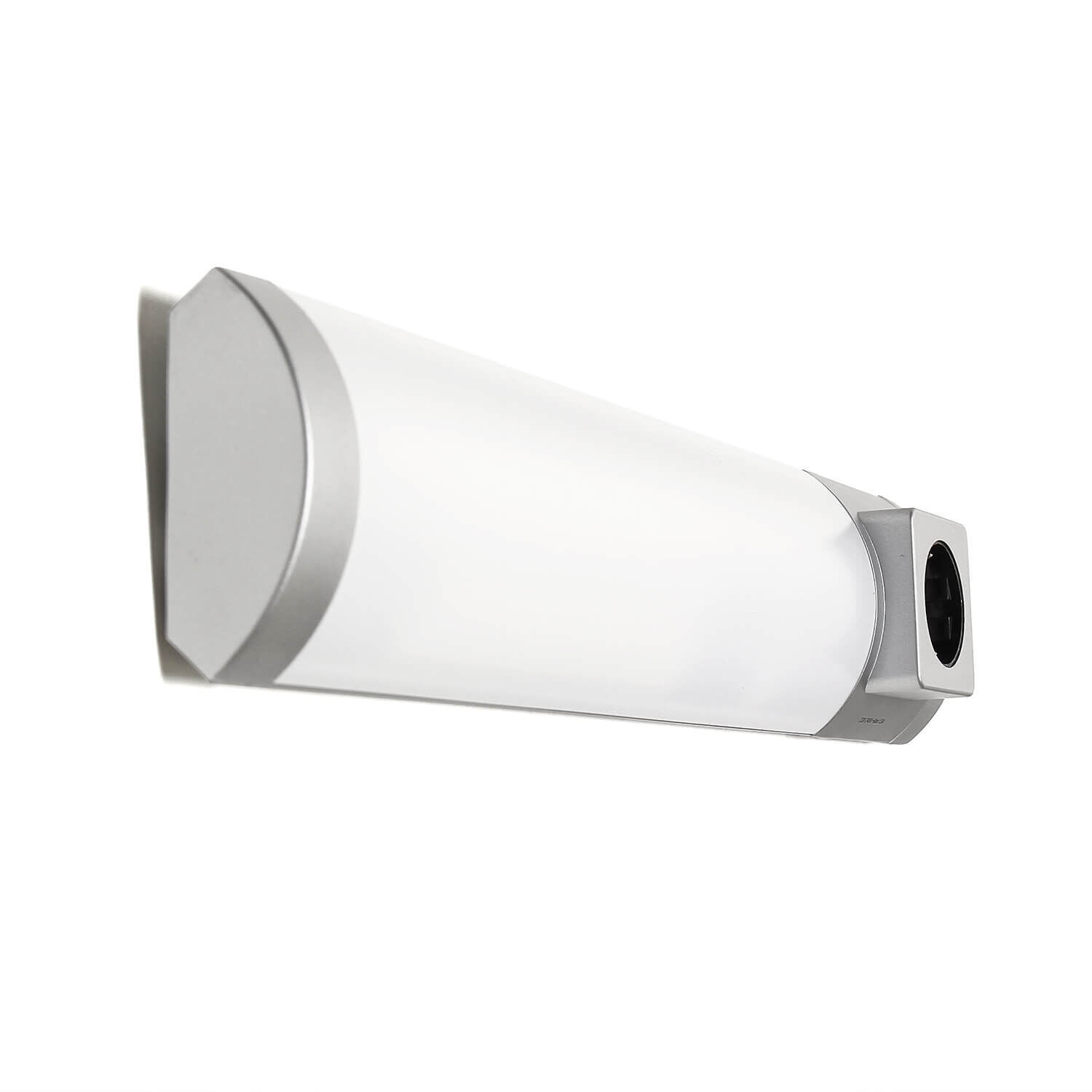 LED Wandleuchte mit Steckdose und Schalter Bad Küche Zylinder, Leuchte