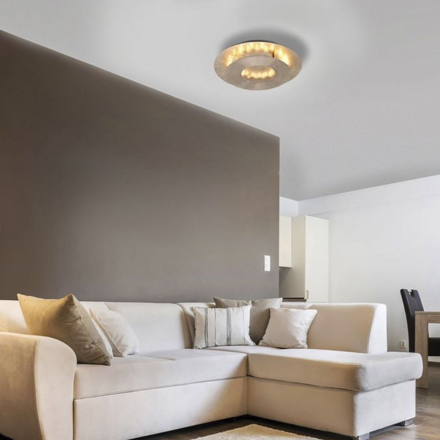 Dekoration für Zuhause, Couch, Mobiliar, Deckenleuchte, Wohnzimmer