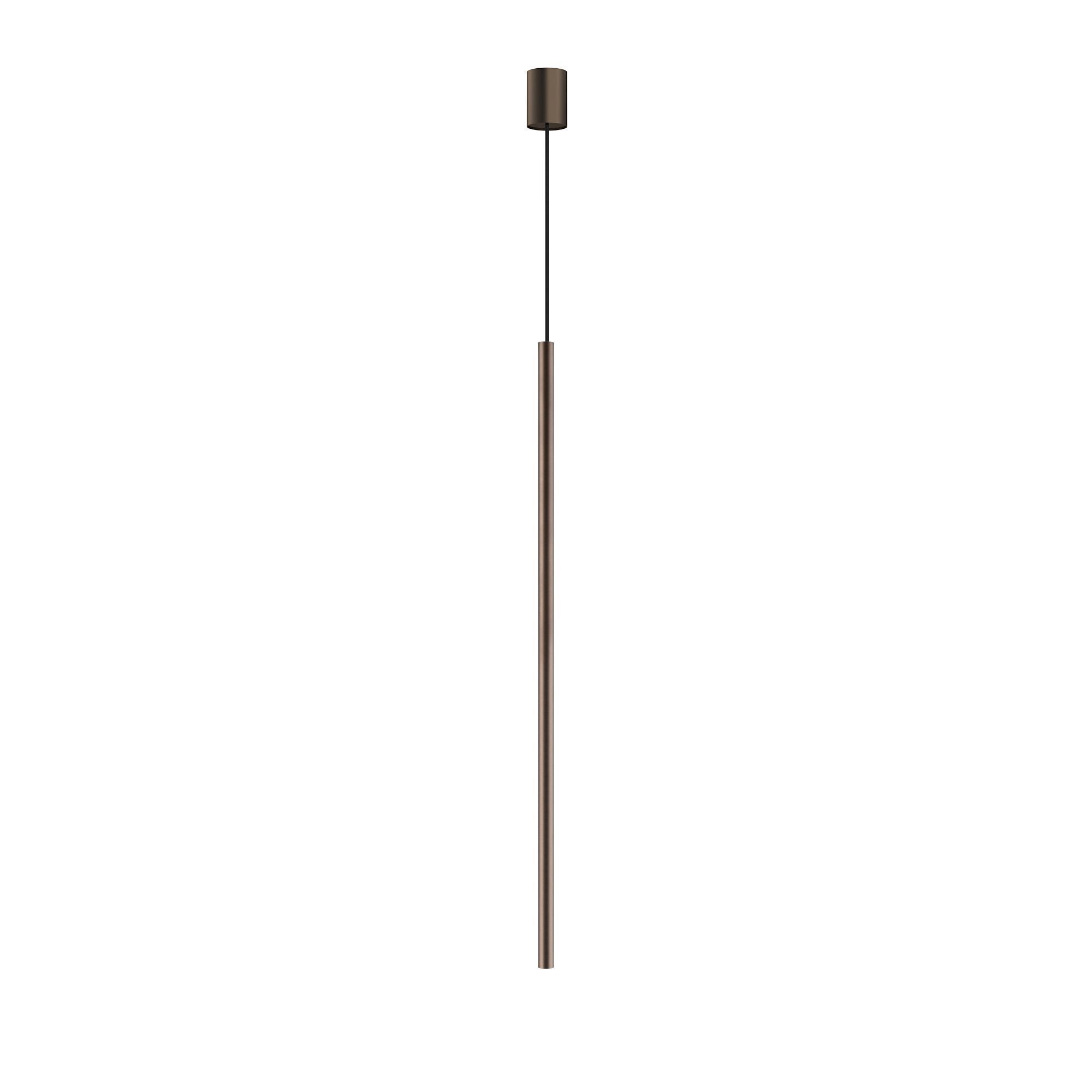 Hängelampe Metall Ø 2,5 cm Braun matt rund G9 verstellbar