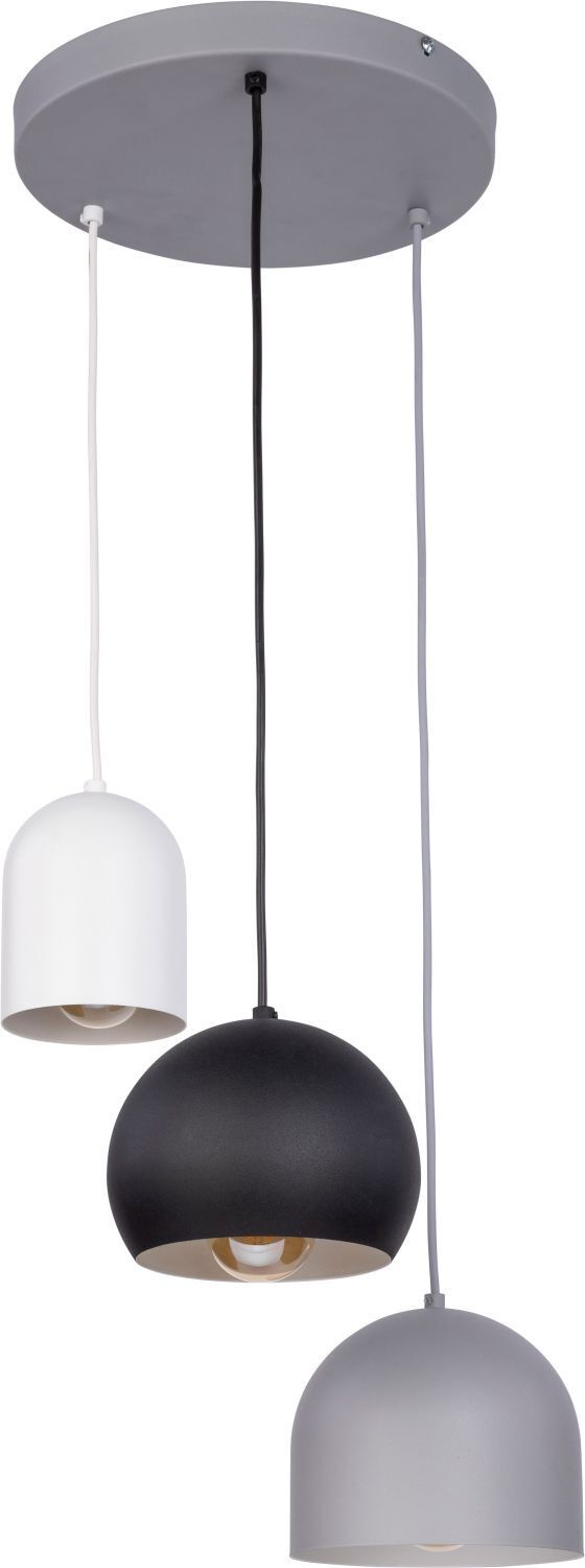 Pendelleuchte Grau Weiß Schwarz Esstisch Lampe