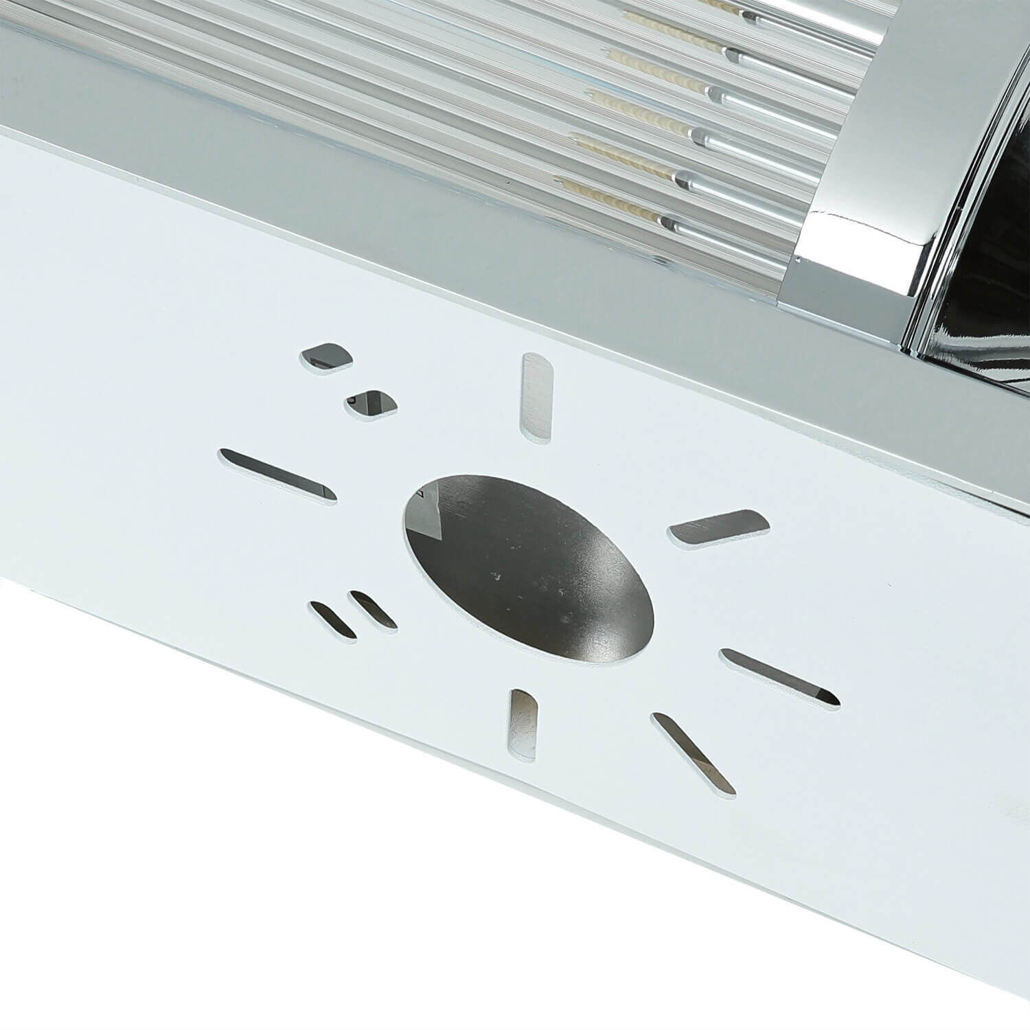 Bad Wandlampe in Chrom IP44 Design Leuchte ERVA Aluminium