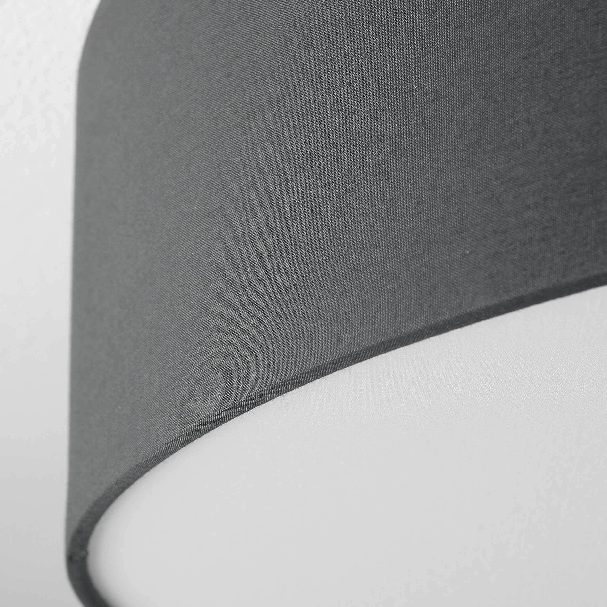 Stilvolle Deckenleuchte mit schwarzem Stoff ∅50cm