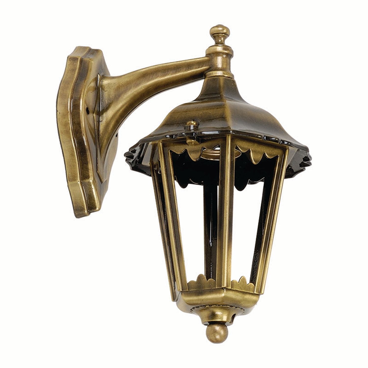 Wandlampe Außen Messing Hof Rustikal Antik IP43