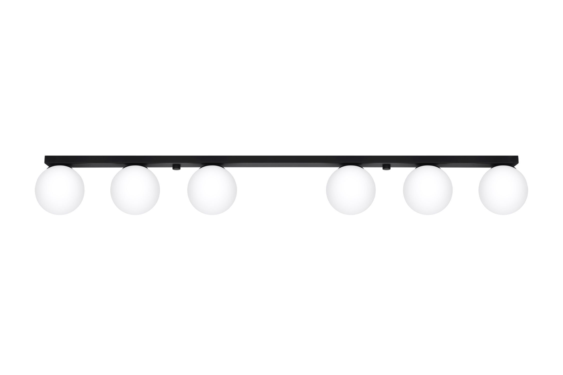 Deckenlampe groß 120 cm lang Glas Kugeln 6-flammig G9