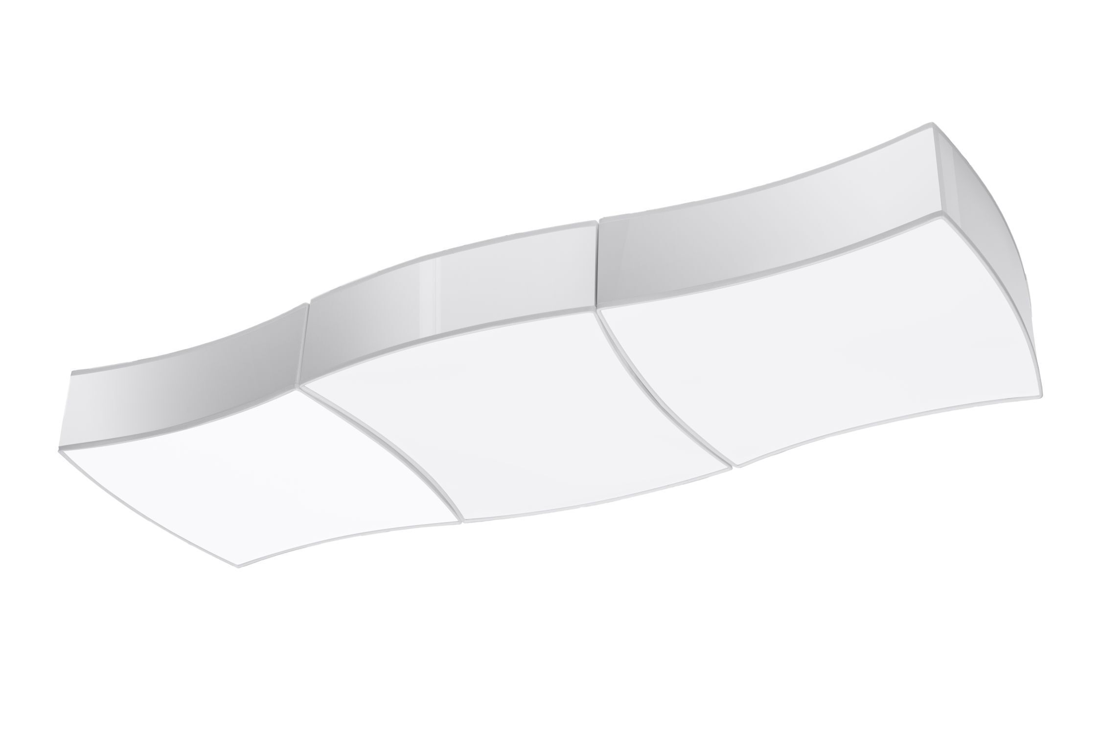 Deckenleuchte Modern 106 cm lang flach blendarm 6x E27