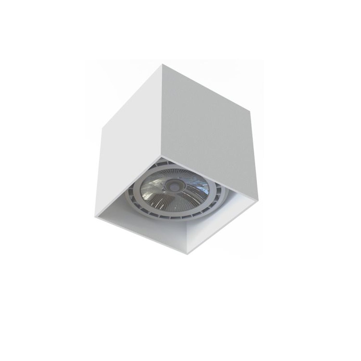 Deckenspot Weiß GU10 Aluminium Würfel B: 12 cm