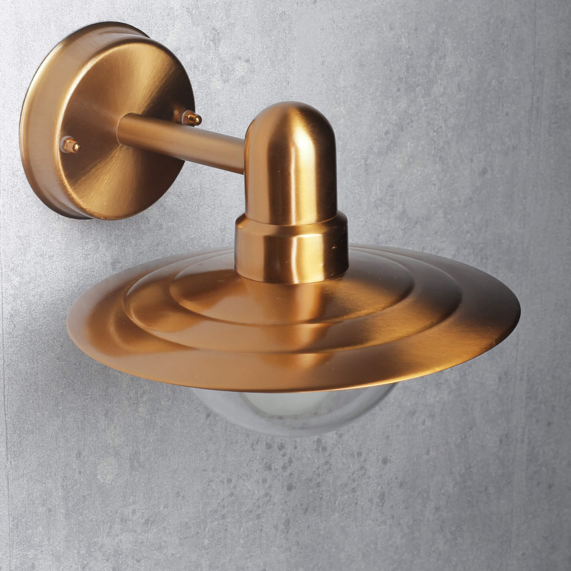 Stilvolle Wandleuchte Tallinn Wandleuchte, Außenleuchte, Bronze, Messing, Wandlampenkopf