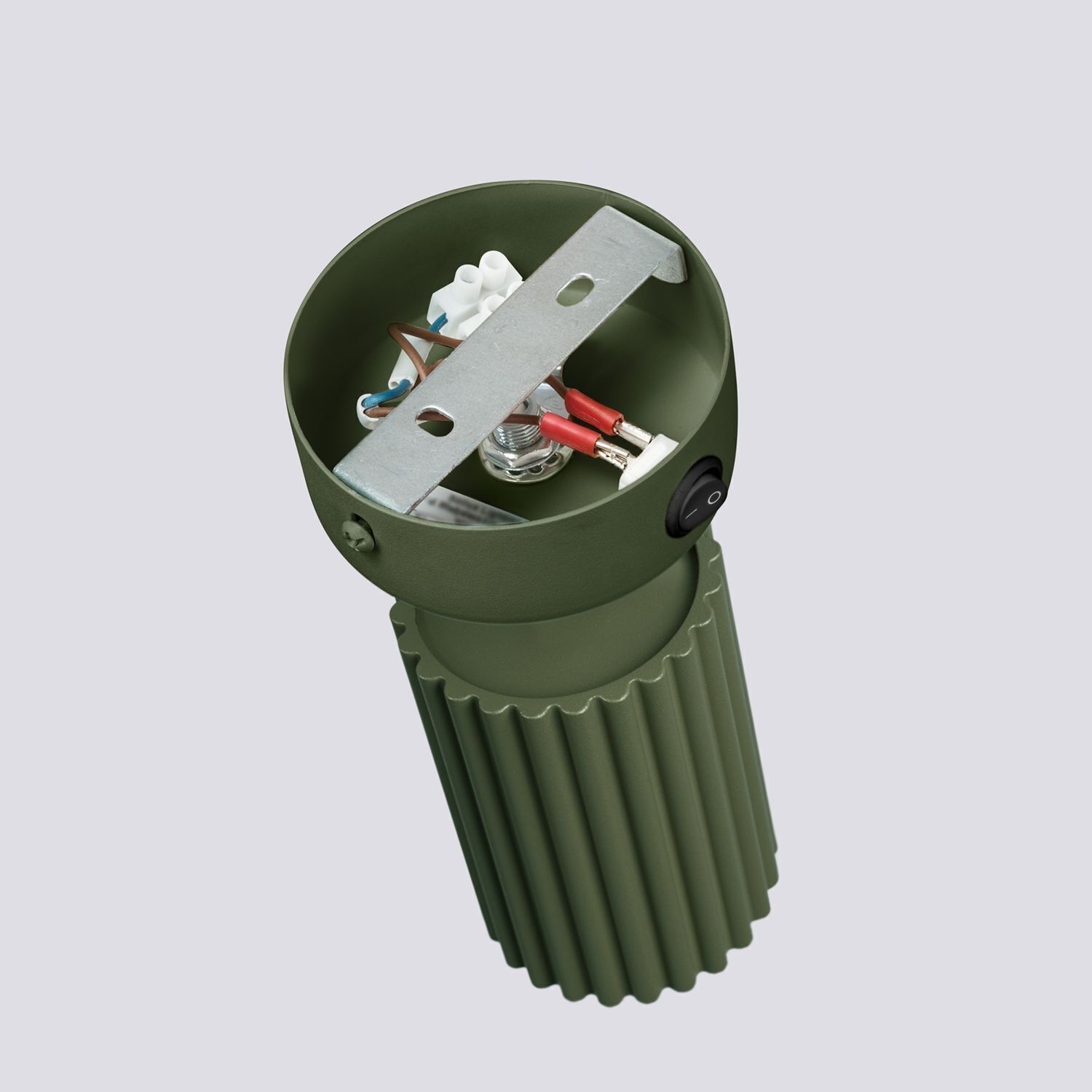 Wandspot Modern GU10 B: 8 cm klein schwenkbar Grün Aluminium