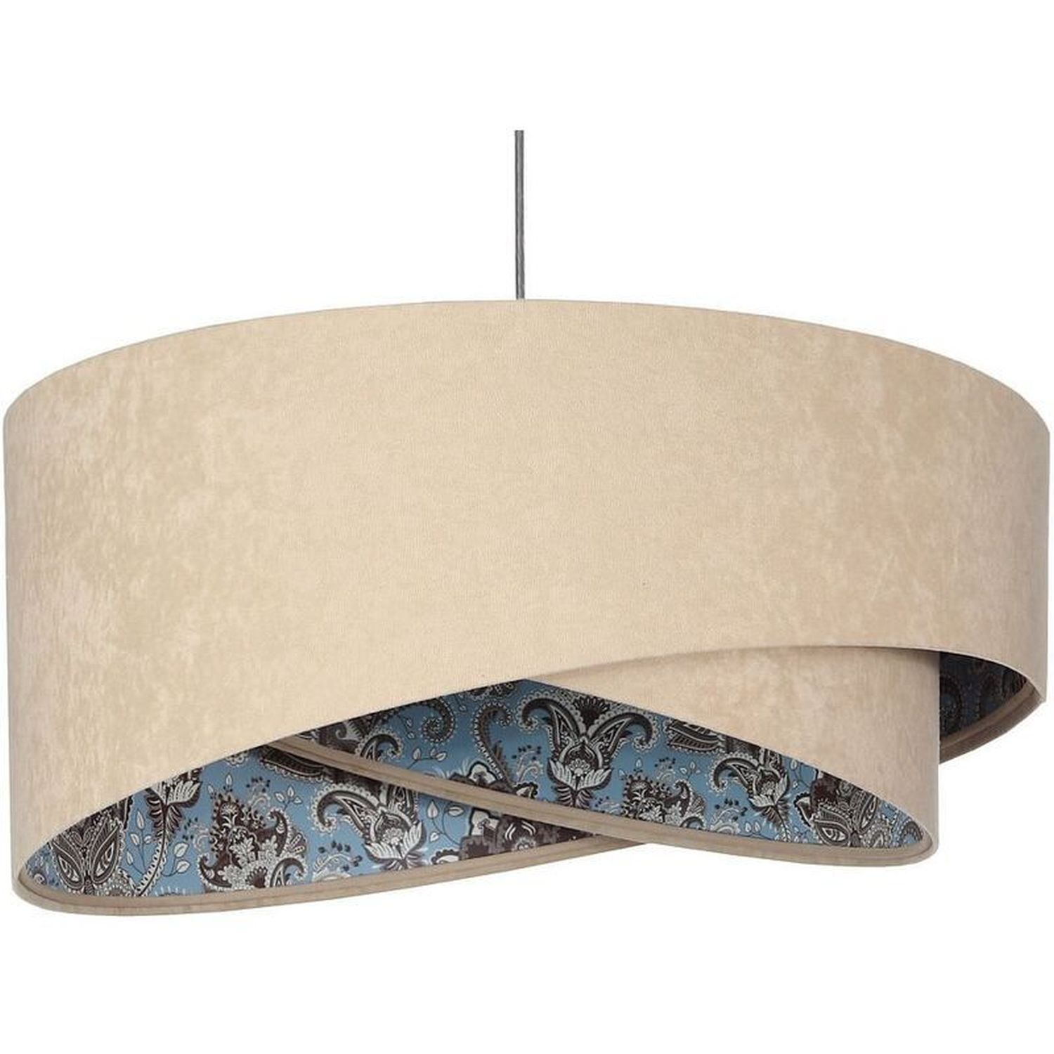 Hängeleuchte Stoff Velours Optik rund Ø 50 cm Modern E27