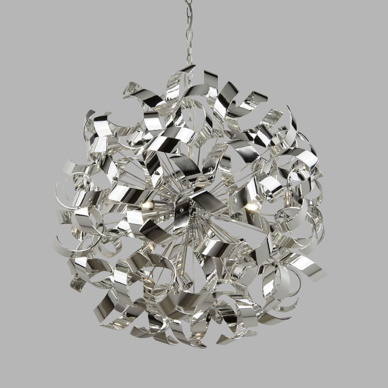 Pendelleuchte Chrom D: 60 cm Metall 6x G9 dekorativ