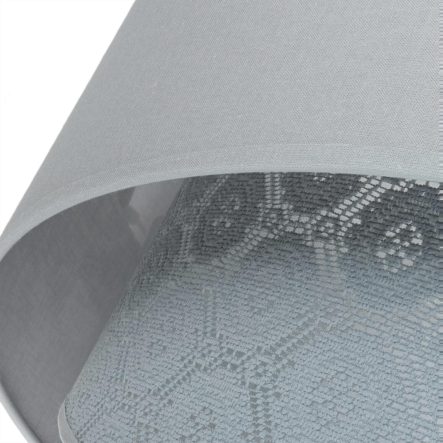 Graue Hängelampe Stoff Spitze SELMA Schlafzimmer Dekoration für Zuhause