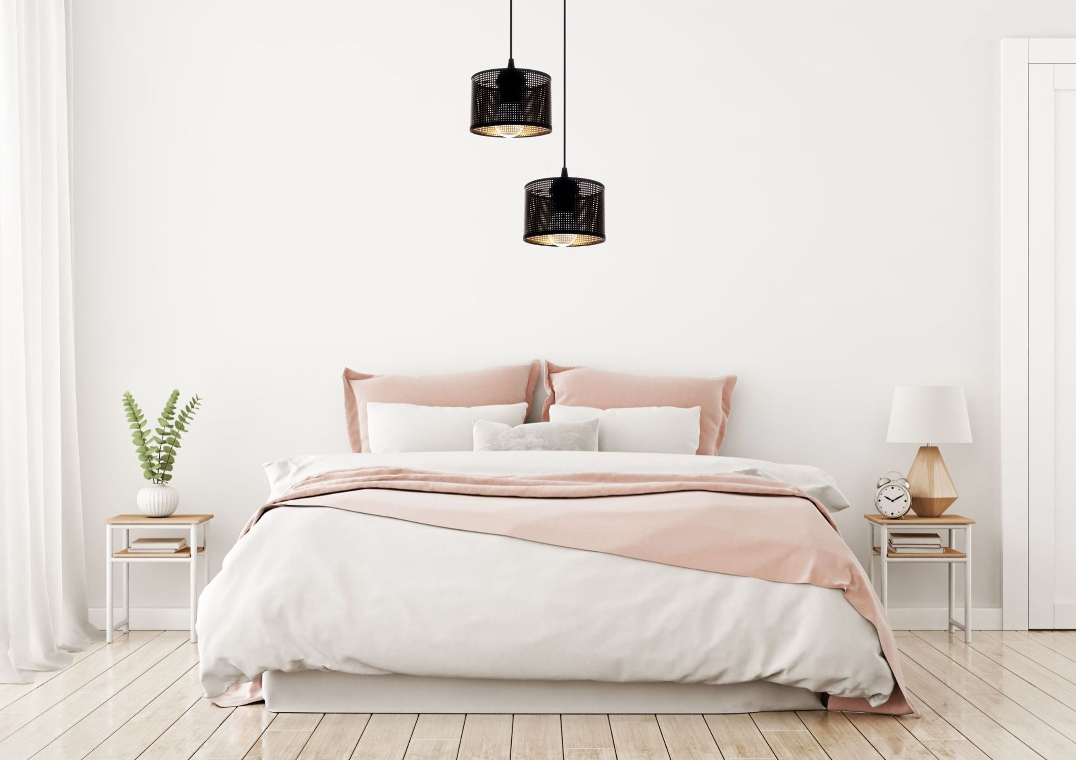 Bett, Schlafzimmer, Bettwäsche, Duvet, Rosa