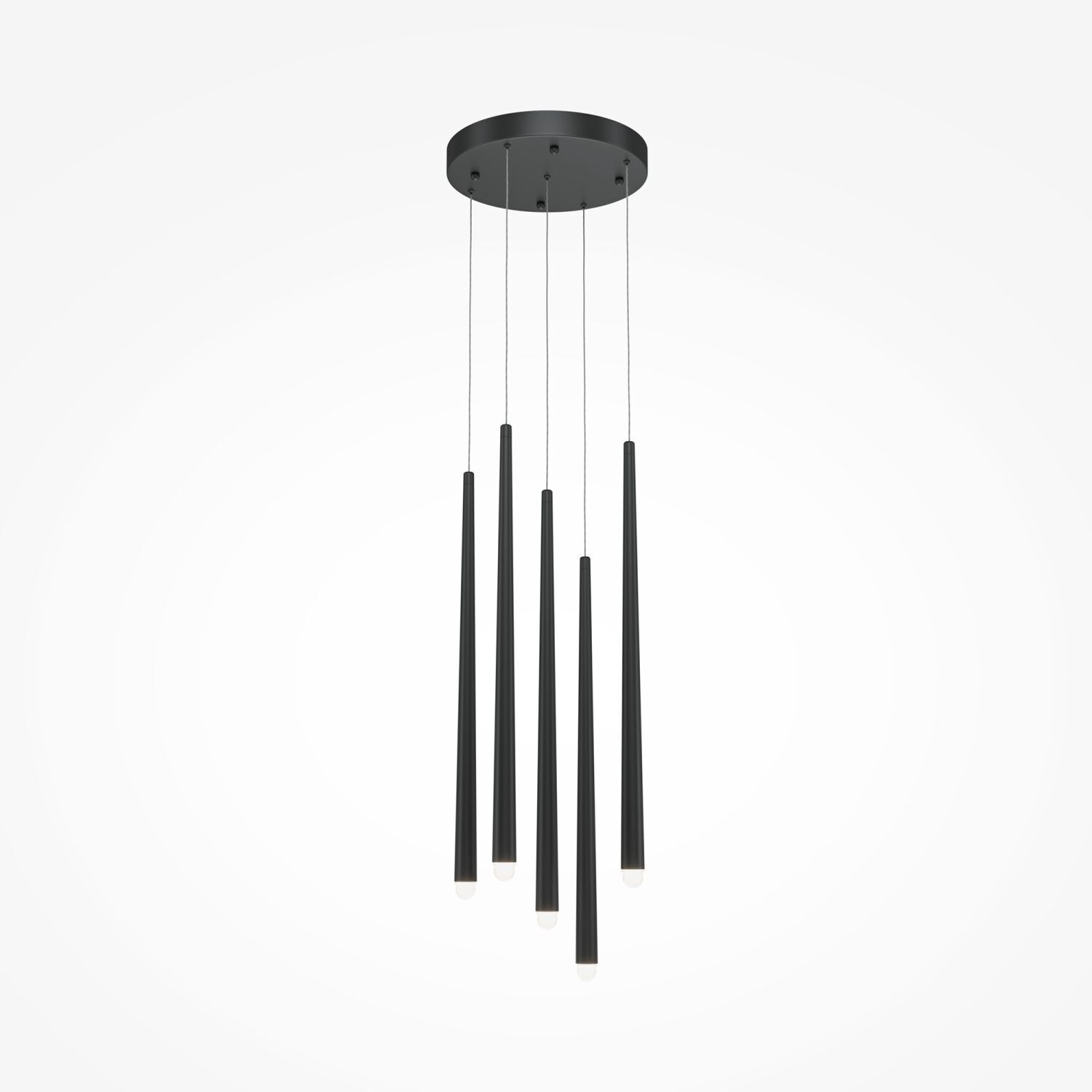 LED Hängelampe Aluminium B: 32 cm H: max. 369,3 cm rund
