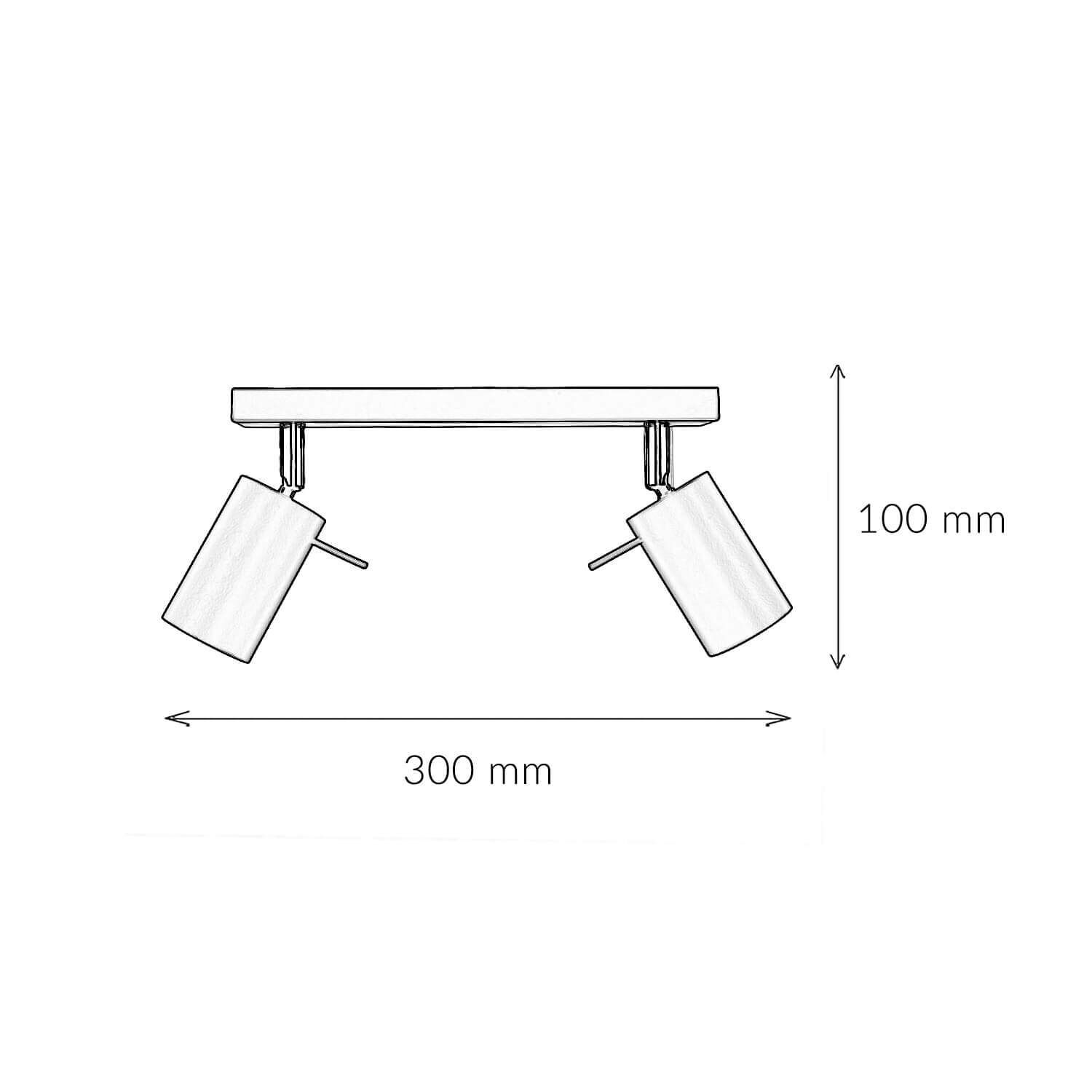 Aufbau Spotstrahler ETNA in Weiß 2-flmg Beleuchtung