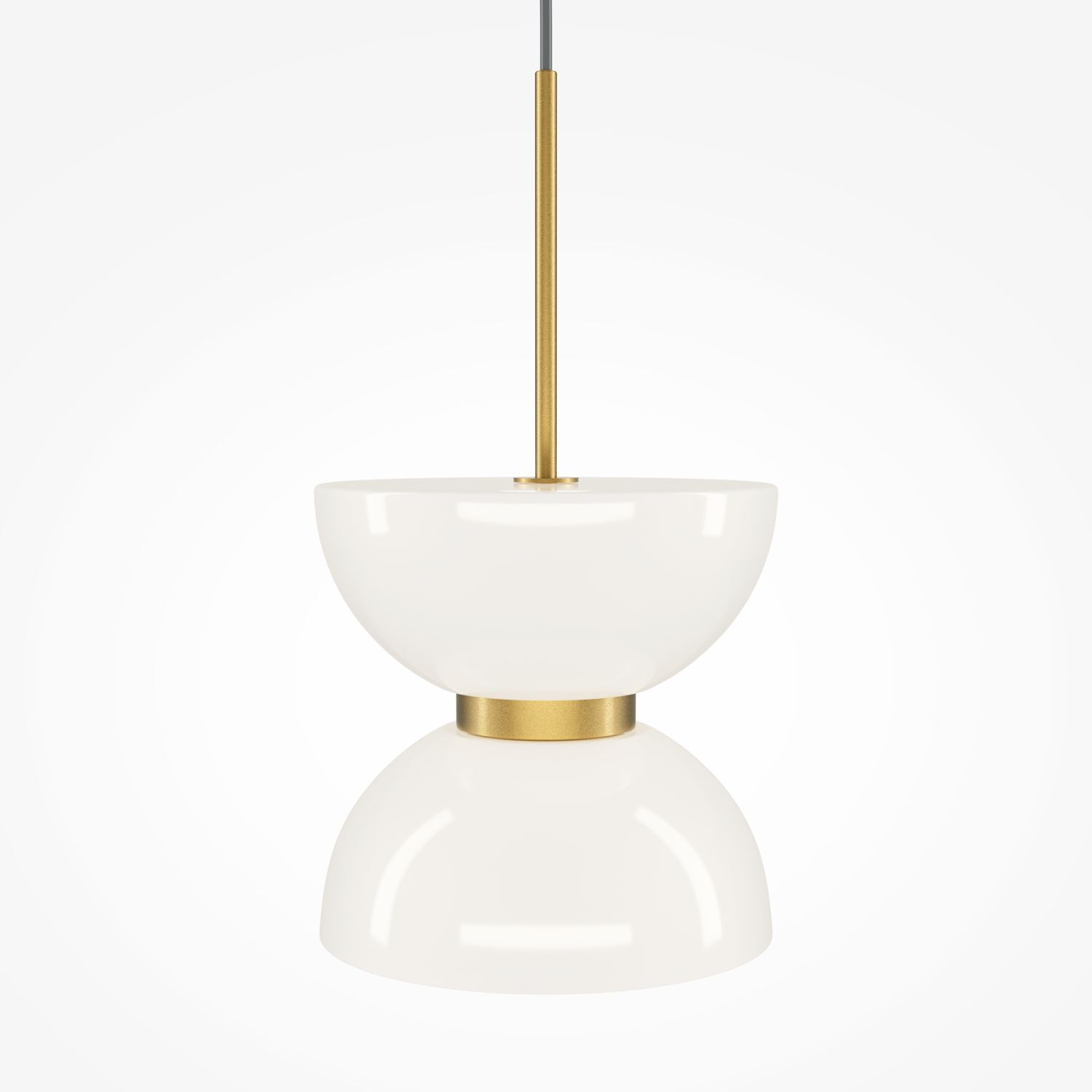 Hängeleuchte Metall Glas LED D: 22 cm H: max. 350 cm