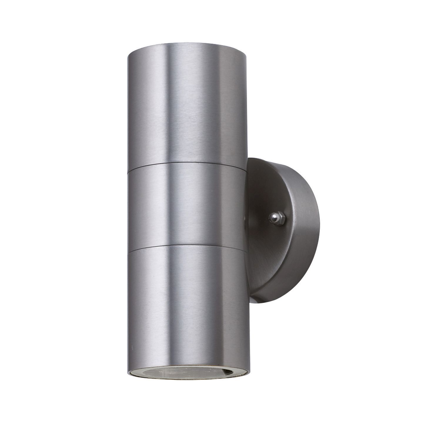Up Down Wandlampe Außen Stahl IP44 GU10 H:16 cm 2-flmg