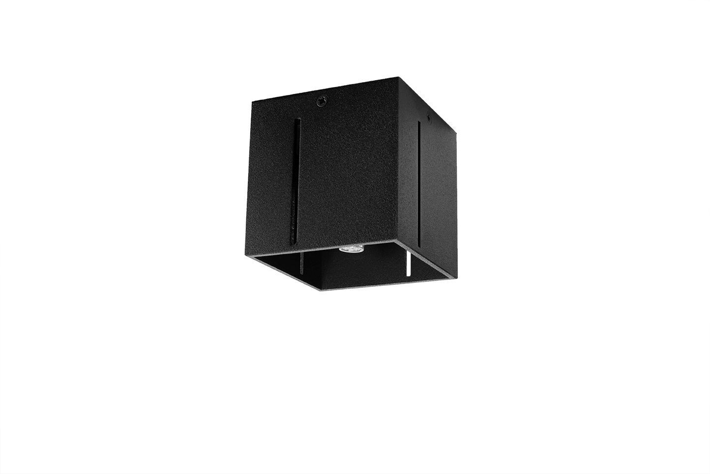 Schwarze Deckenleuchte Metall klein G9 Modern FUFIA