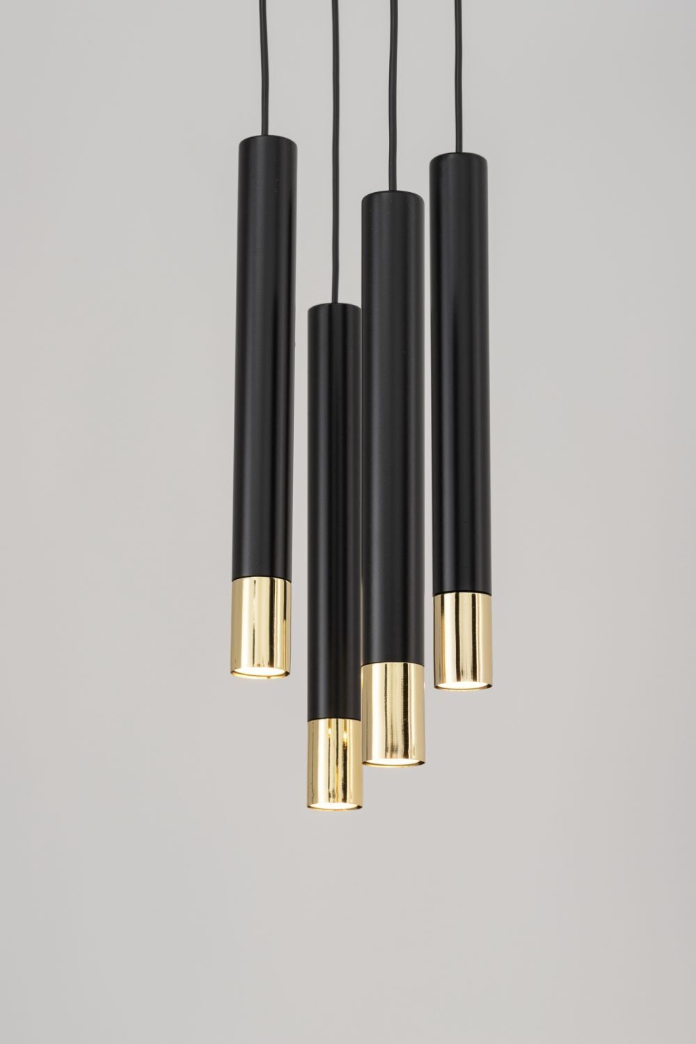 Hängeleuchte Modern Esstisch Metall Schwarz Gold