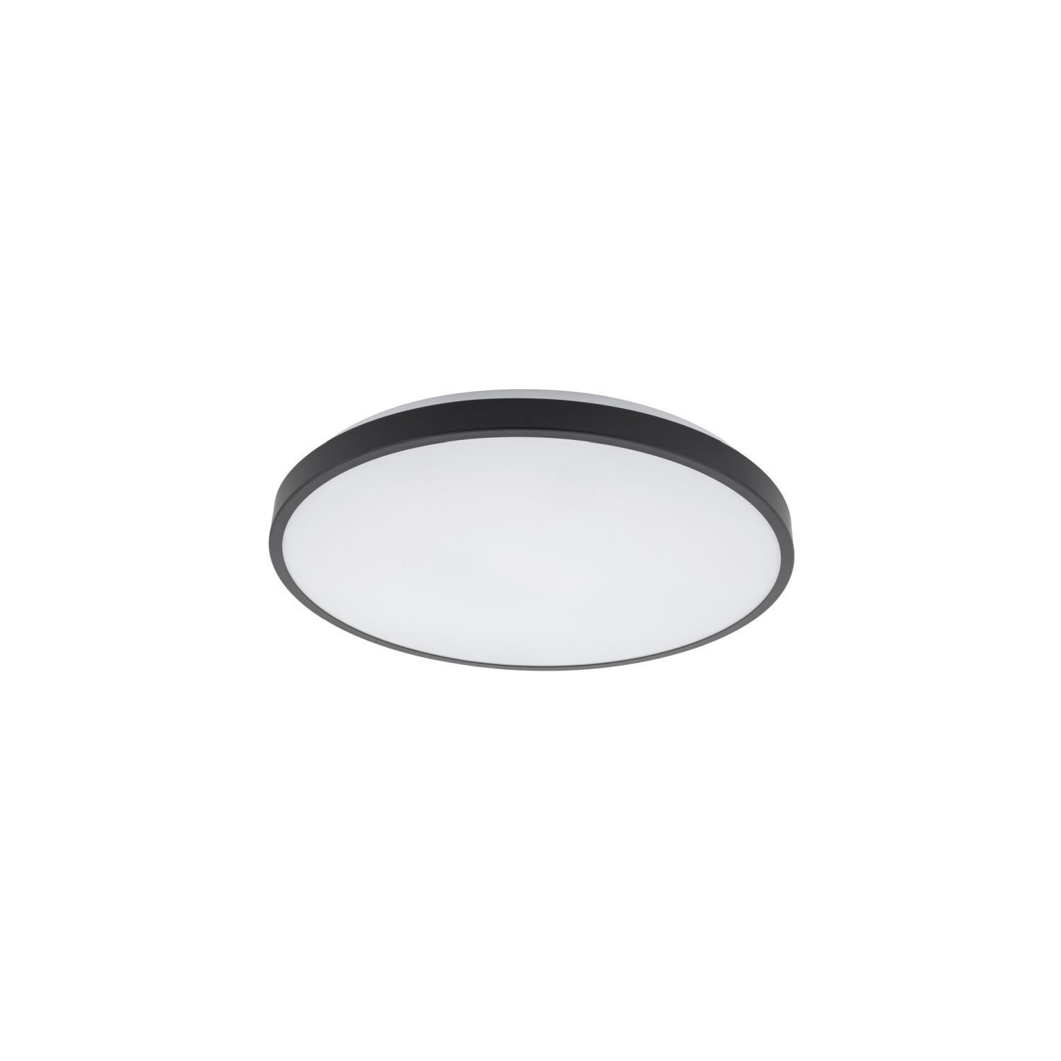 Runde LED Deckenlampe blendarm Ø38,5 cm 3000 K Schwarz