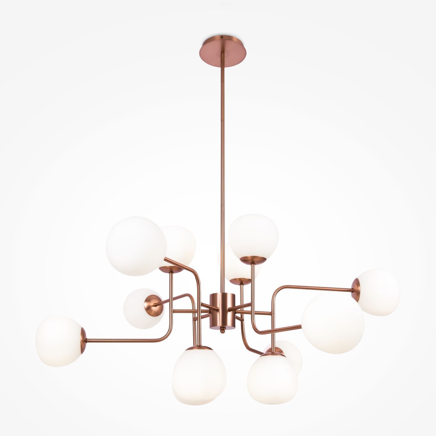 Pendelleuchte Metall Glas H: max. 140 cm E14 Modern