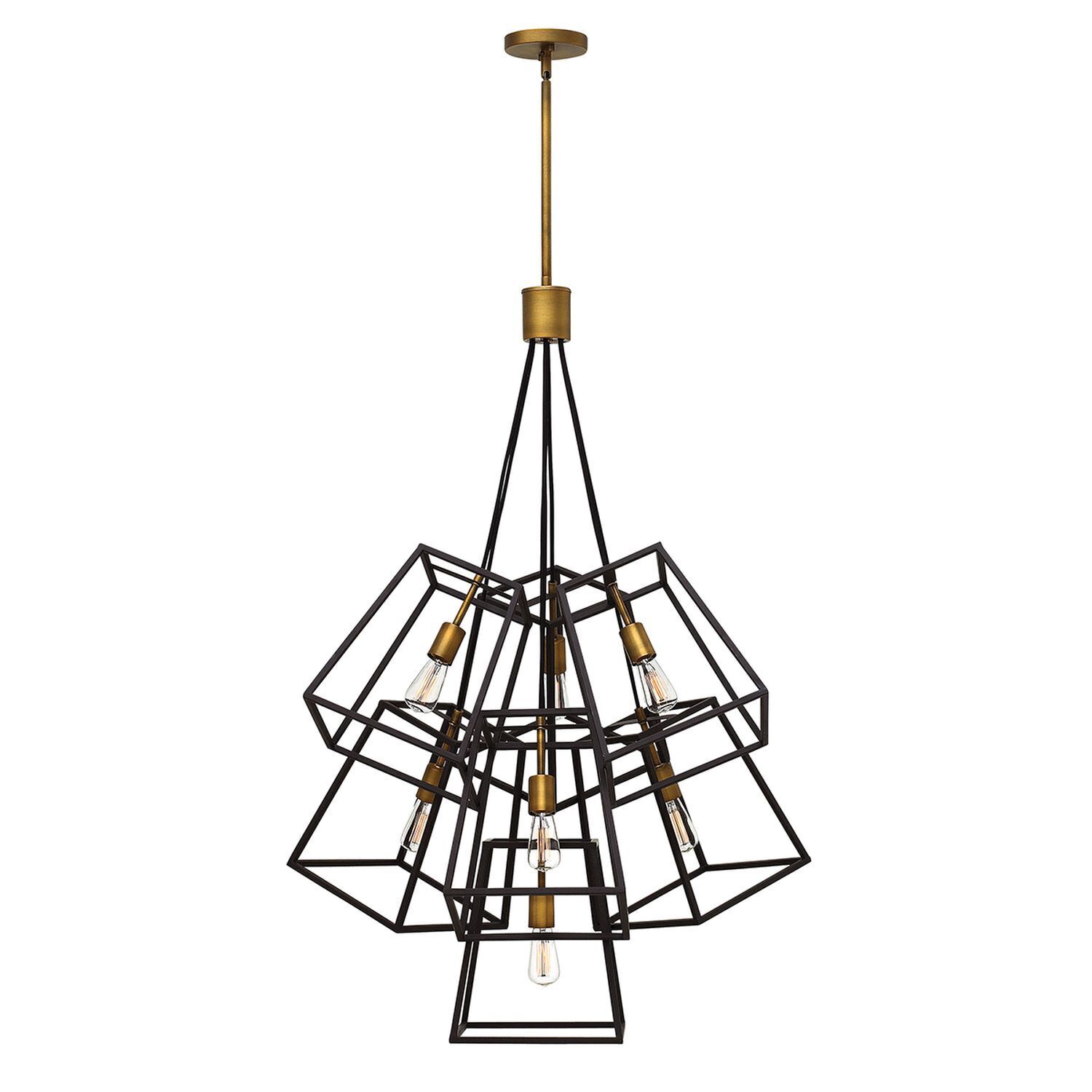 Bronze Deckenleuchte TORRE kürzbar 7-flmg Lampe