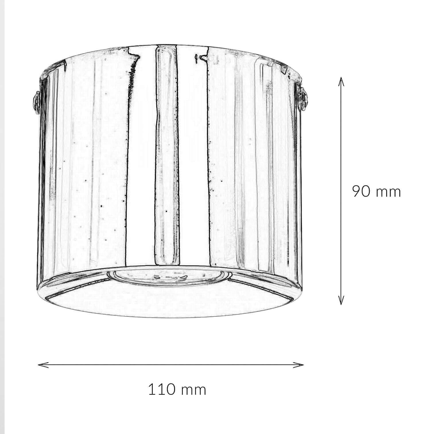 Deckenstrahler in Chrom Metall GU10 akzentuiertes Licht Zylinder