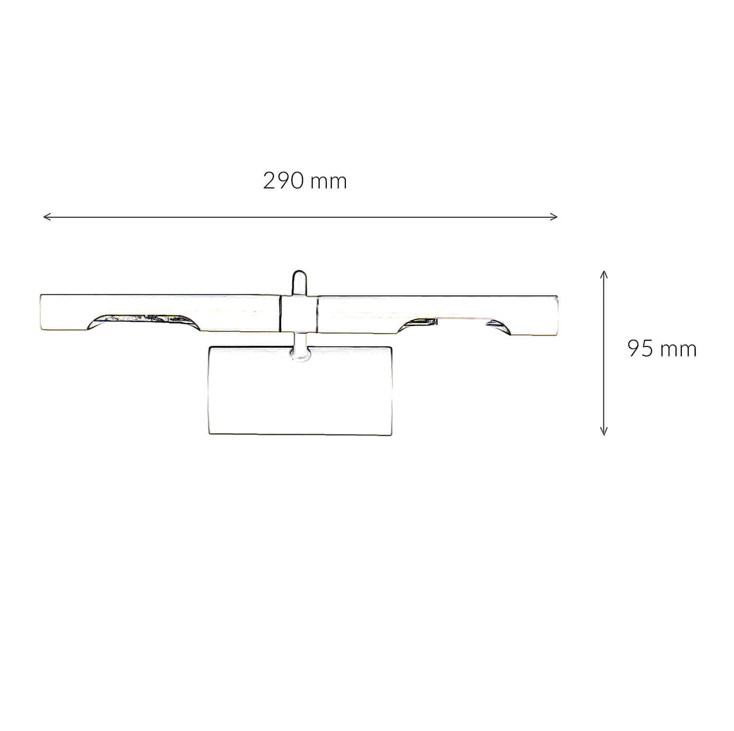 Bilderleuchte mit Kabel in Chrom 2x G9 Wand