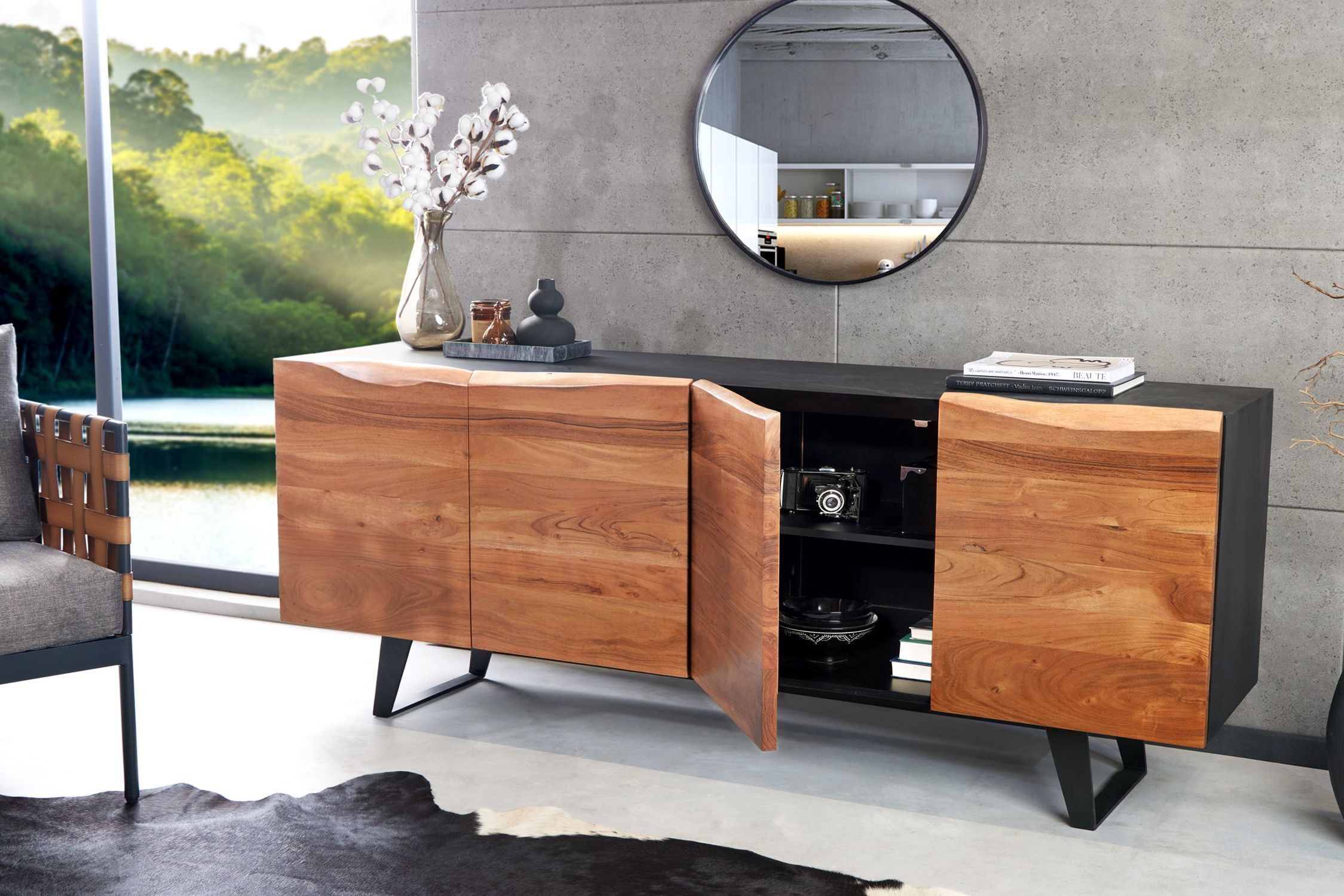 Moebel, Anrichte, Innenarchitektur, Holz, Hartholz