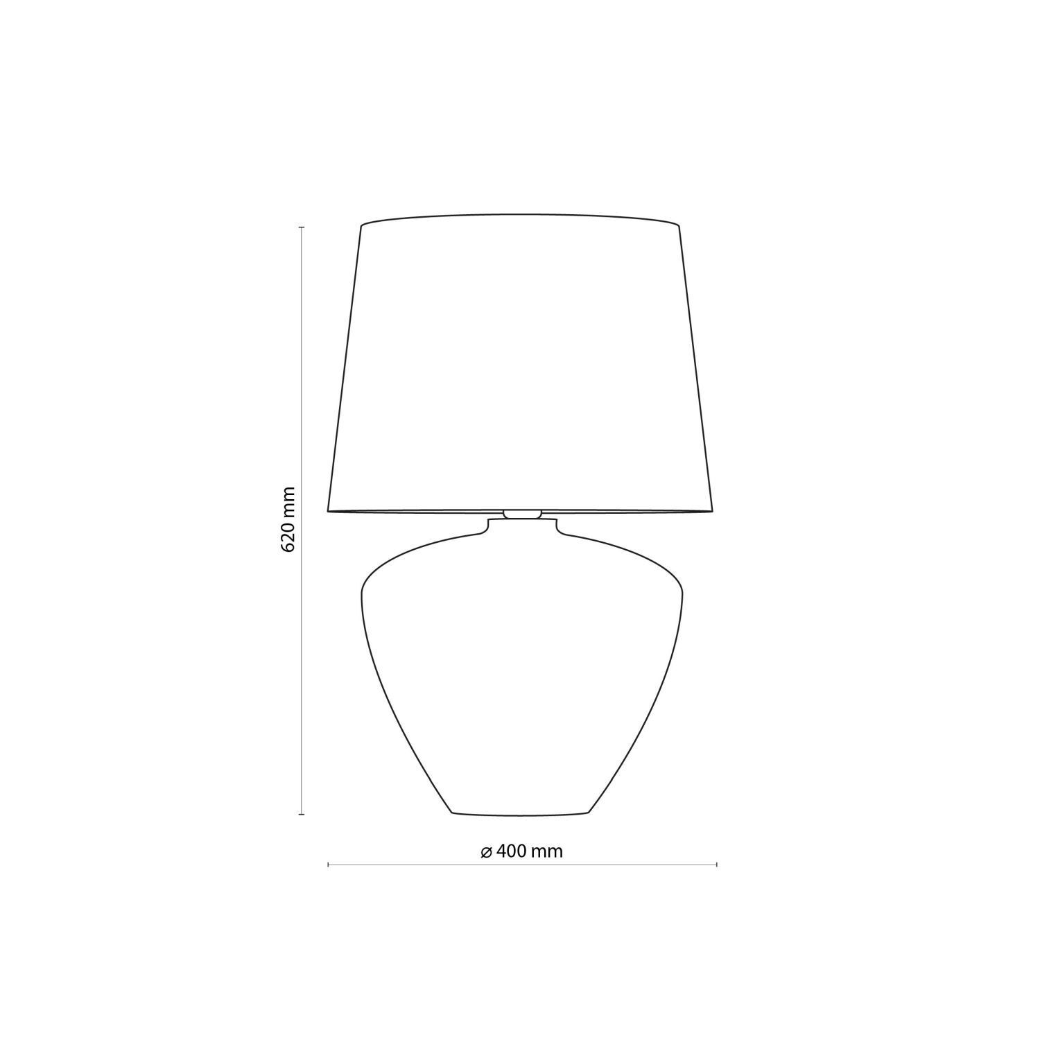 Tischlampe Schwarz Glas Stoff 62 cm hoch E27