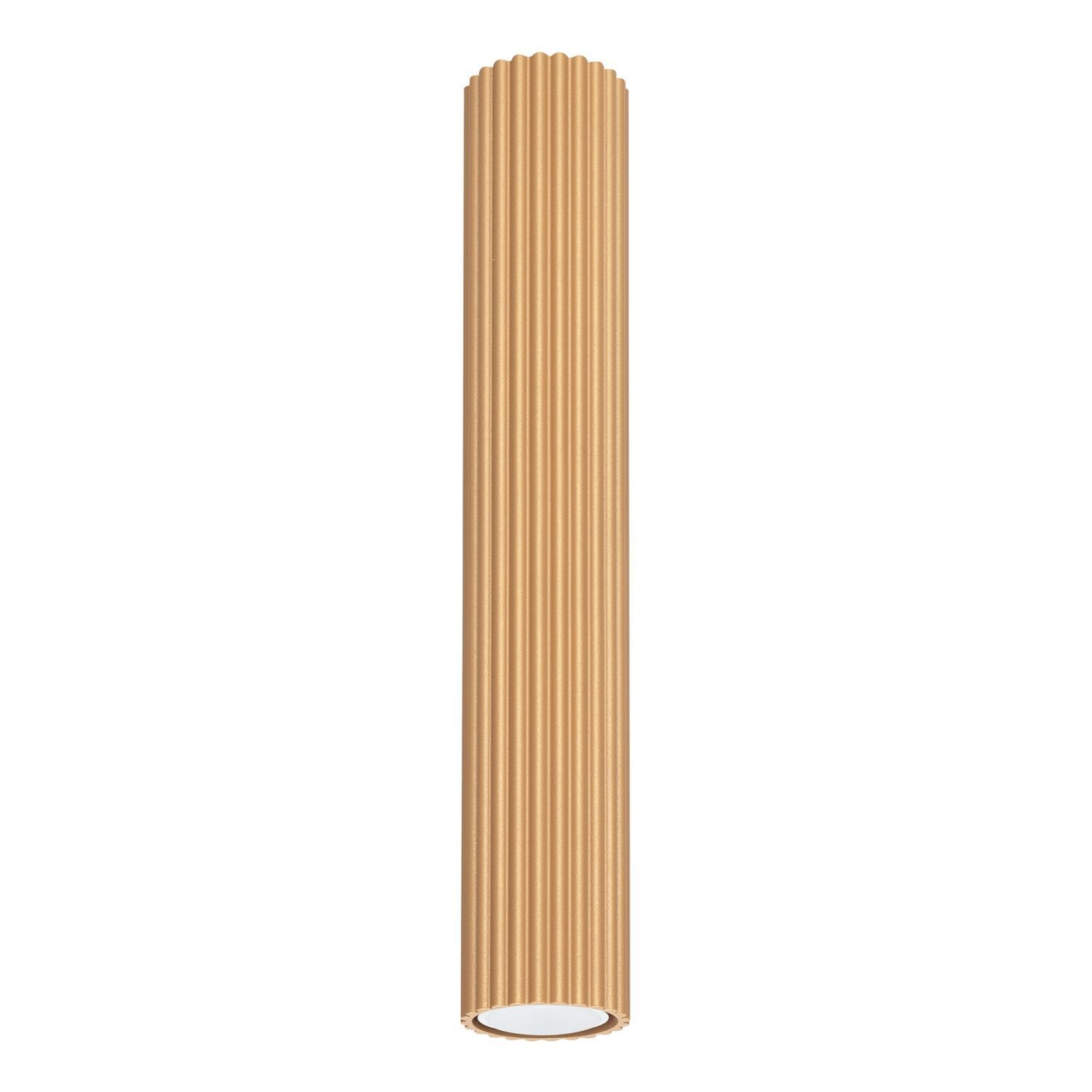 Aufputz Deckenspot GU10 H: 40 cm Ø 6,5 cm in Gold Modern
