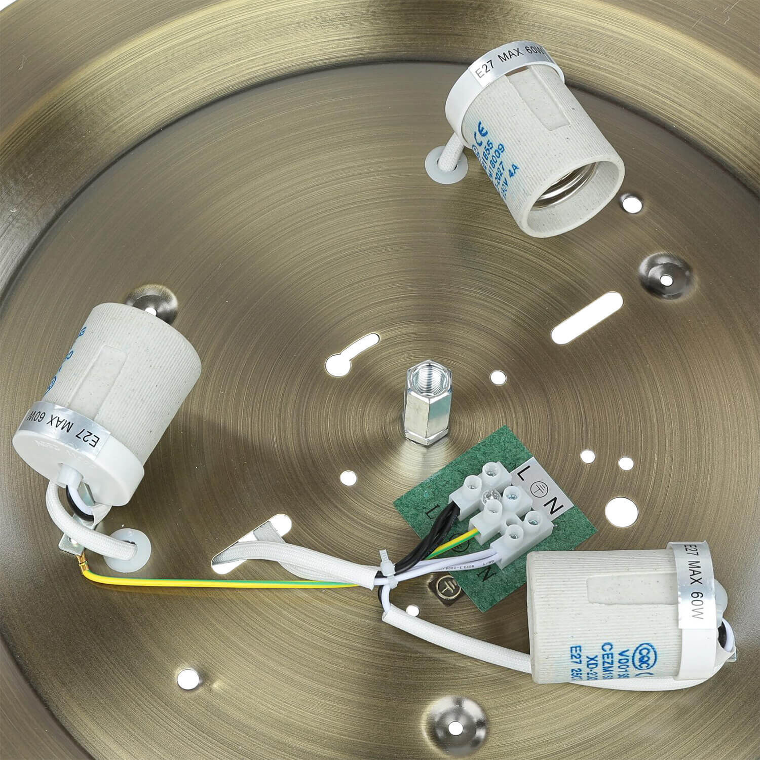 Runde Jugendstil Deckenleuchte ELISETT