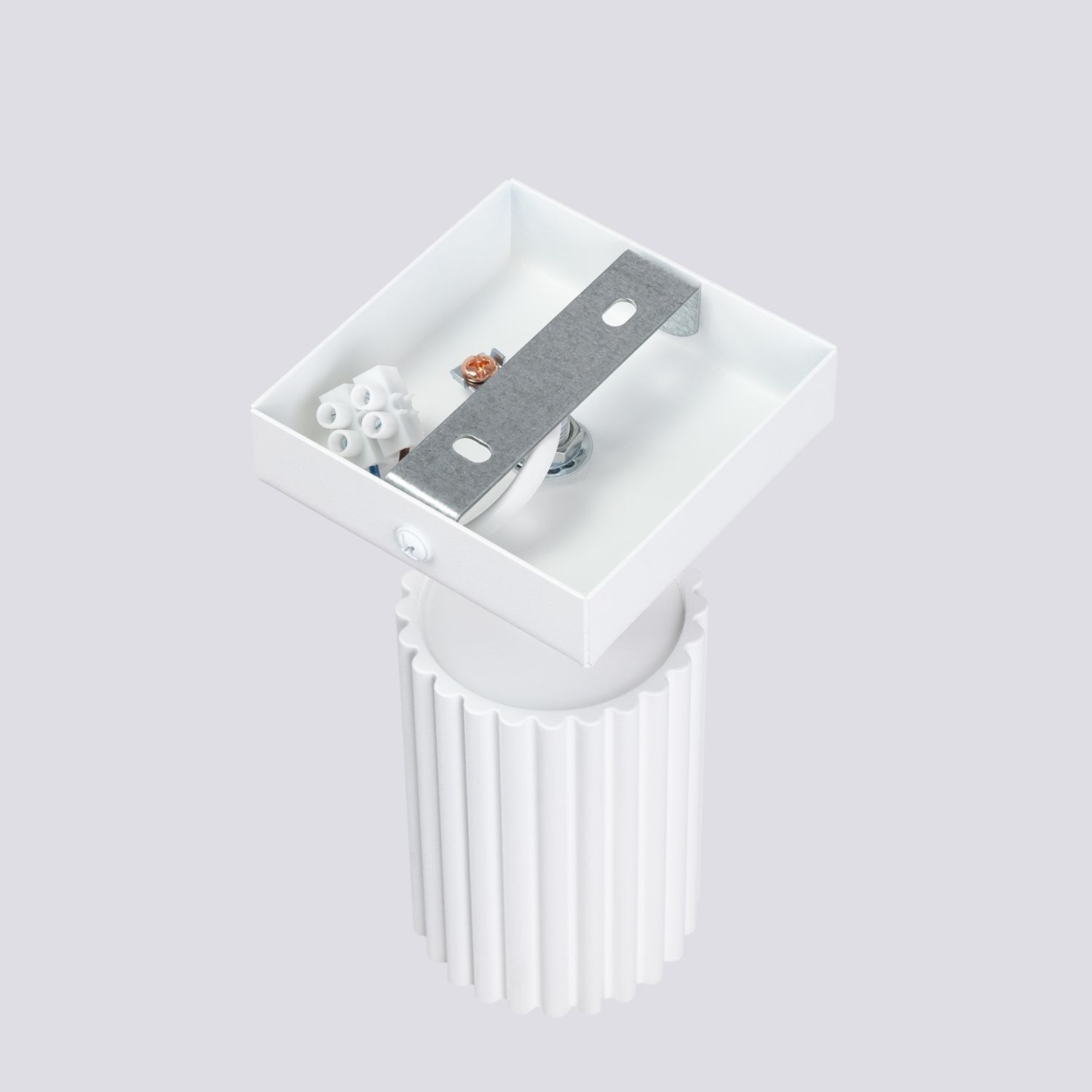 Wandspot Weiß B: 8 cm klein schwenkbar Modern GU10