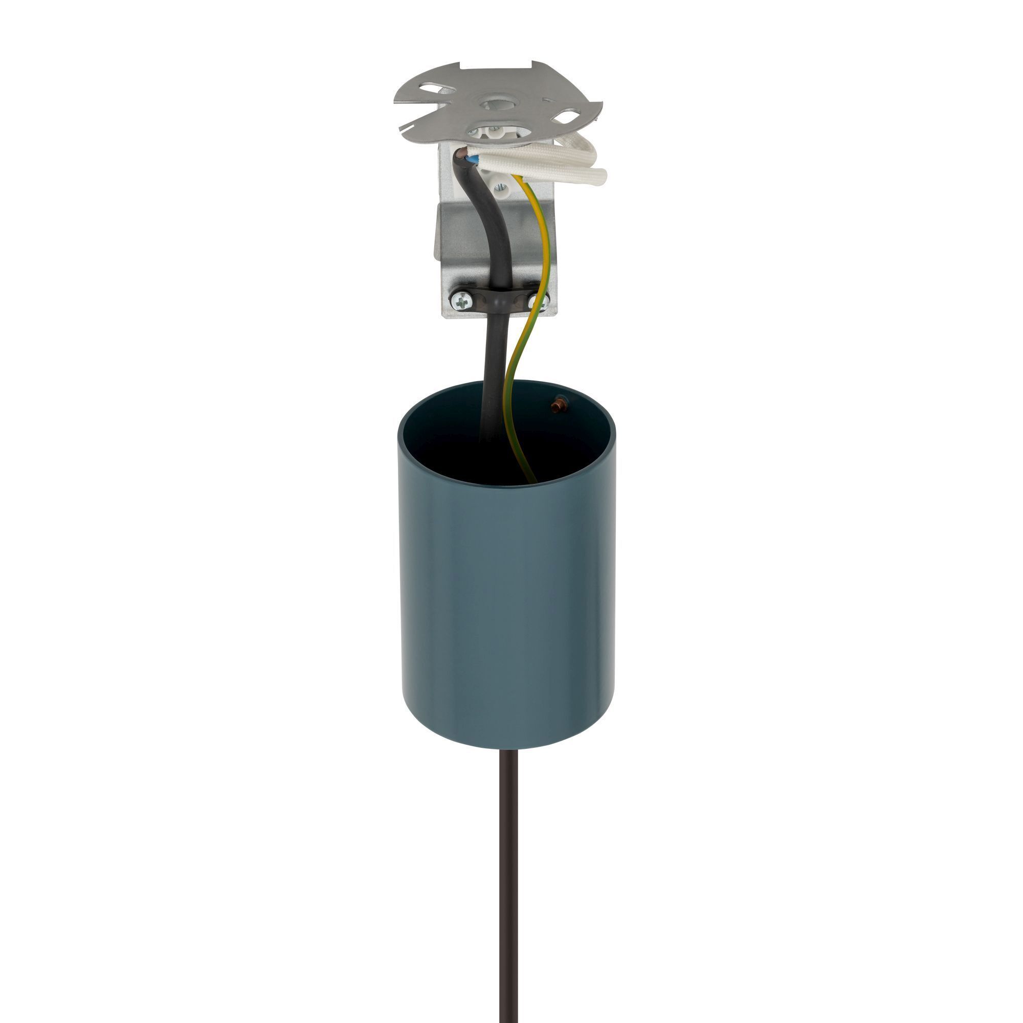 lampenfassung, decke, metall, kabel, installation