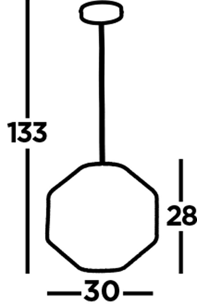 Hängeleuchte Seil Schwarz E27 Ø 30 cm H: max. 1,5 m Modern