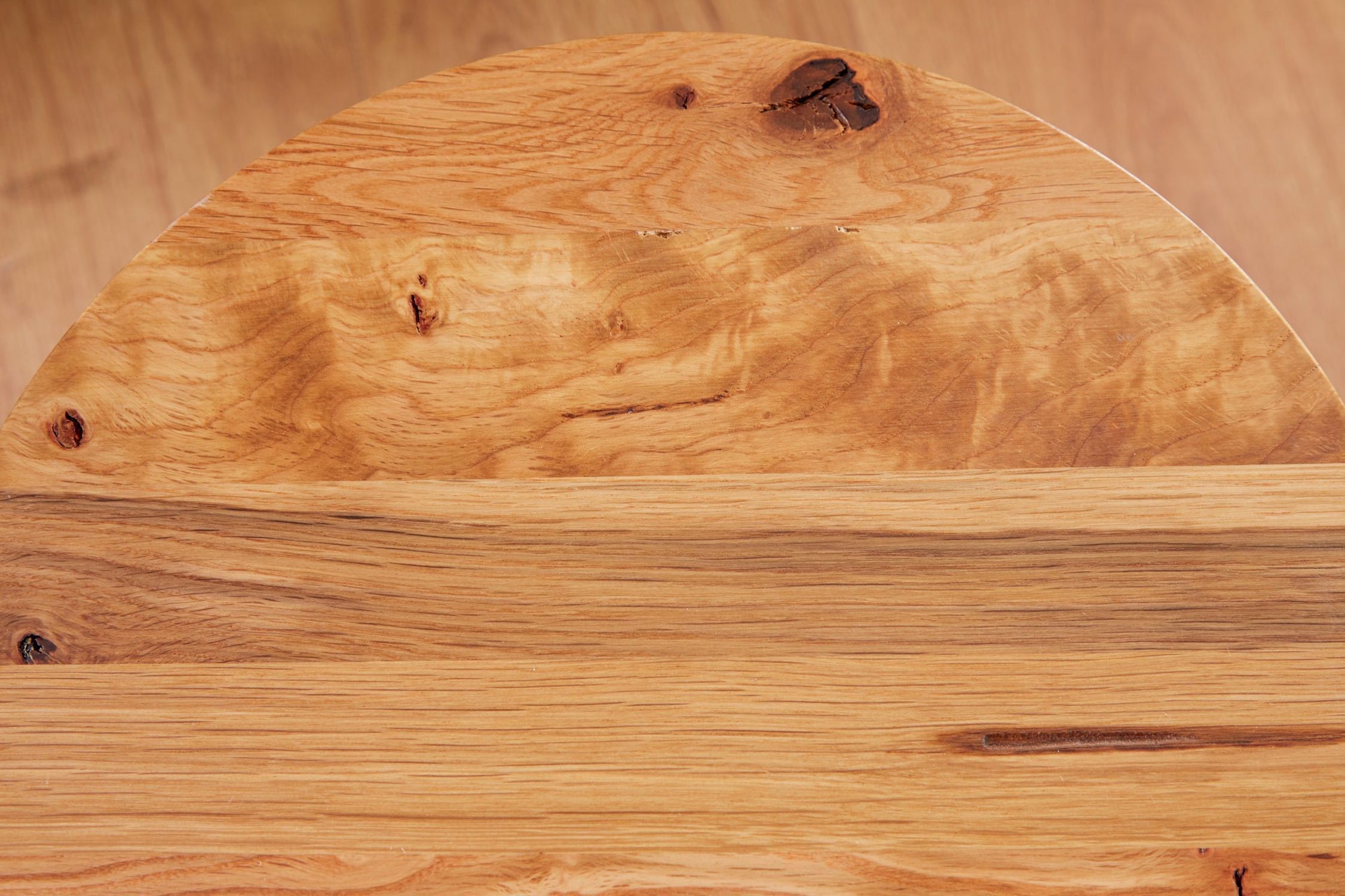 Beistelltisch 3er Set Holz (Wildeiche) Metall Holz, Hartholz, Gebeiztes Holz, Innenarchitektur, Schnittholz