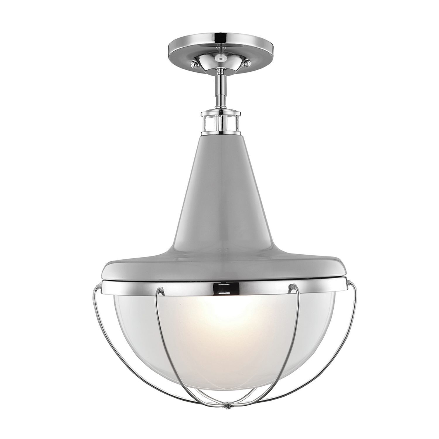 Deckenleuchte Metall Glas Industrial Design E27 Ø35cm