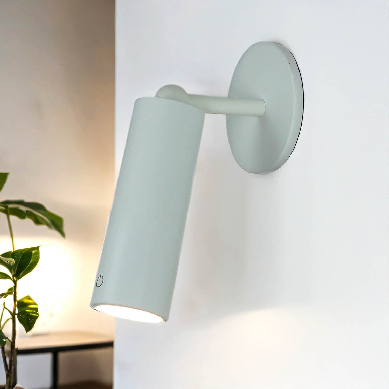 LED Wandlampe Akku Dimmer tragbarer Schirm 3000 K RHEYDT Lampe