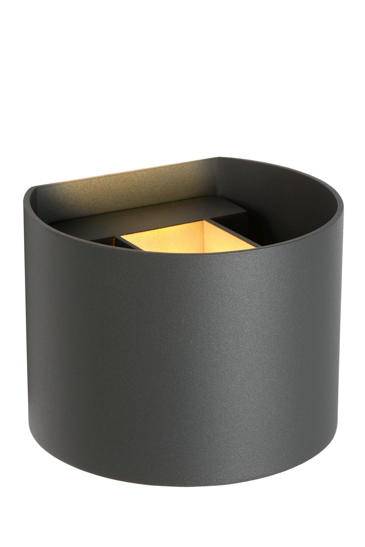 Wandlampe Up Down Grau 2700 K G9 B:13 cm modern