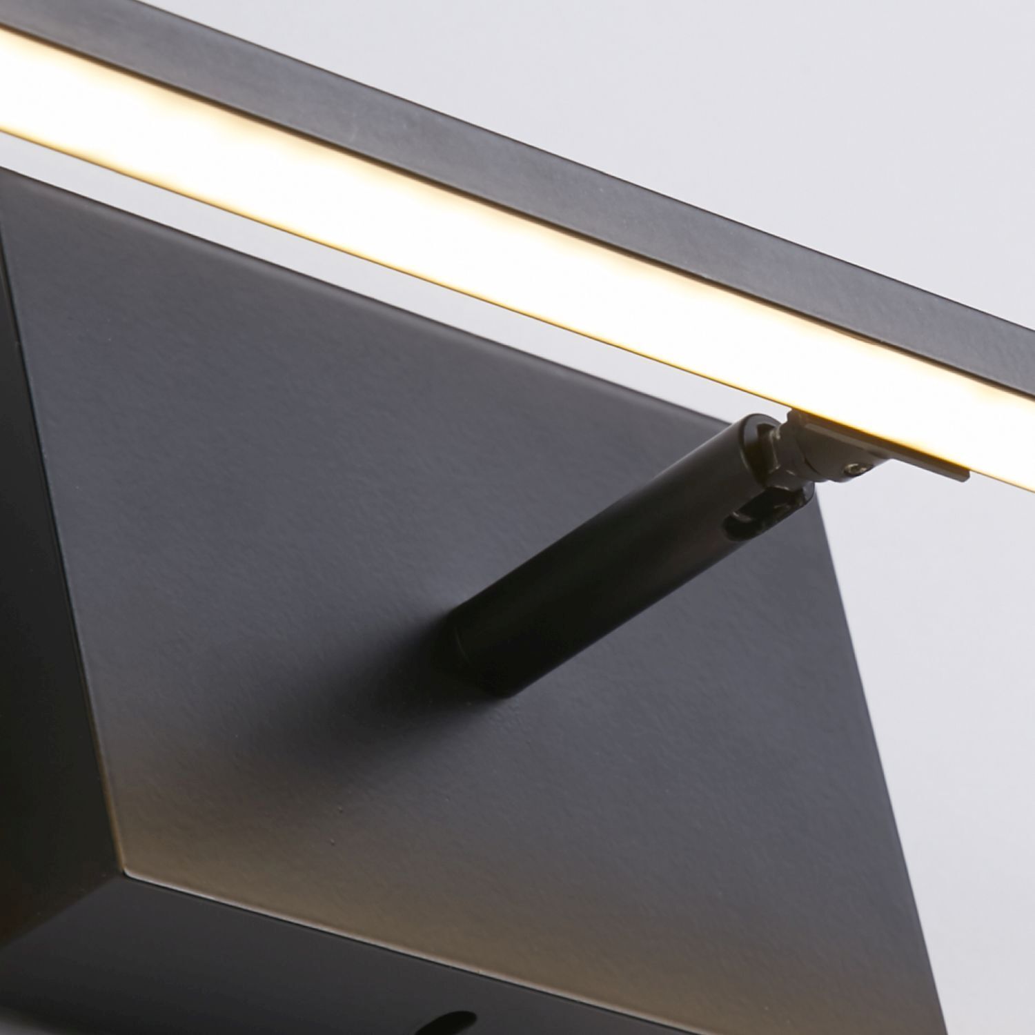 LED Spiegelleuchte Schwarz Metall B:61 cm IP44 10 W