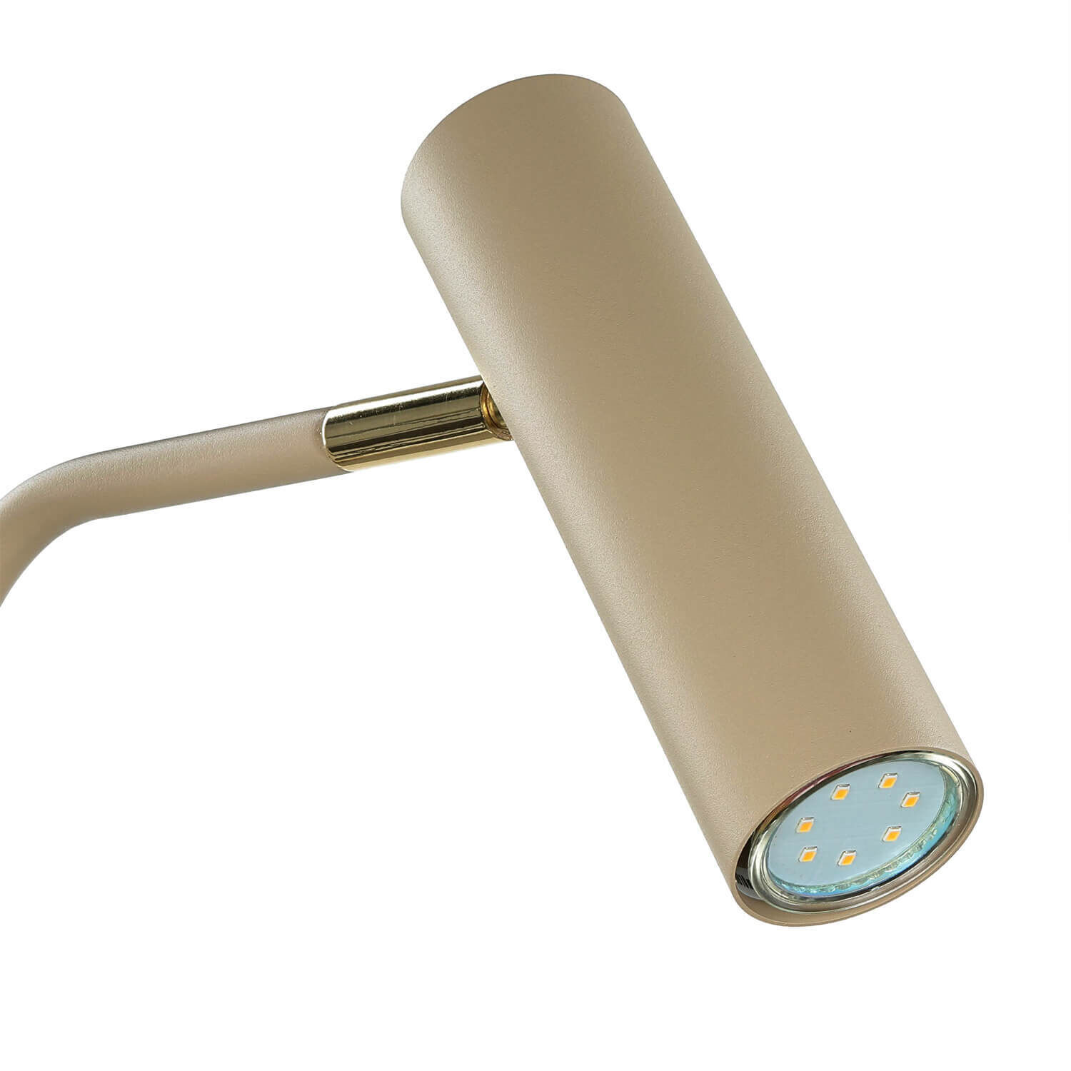 Stehlampe Metall GU10 verstellbar 159 cm in Beige Gold