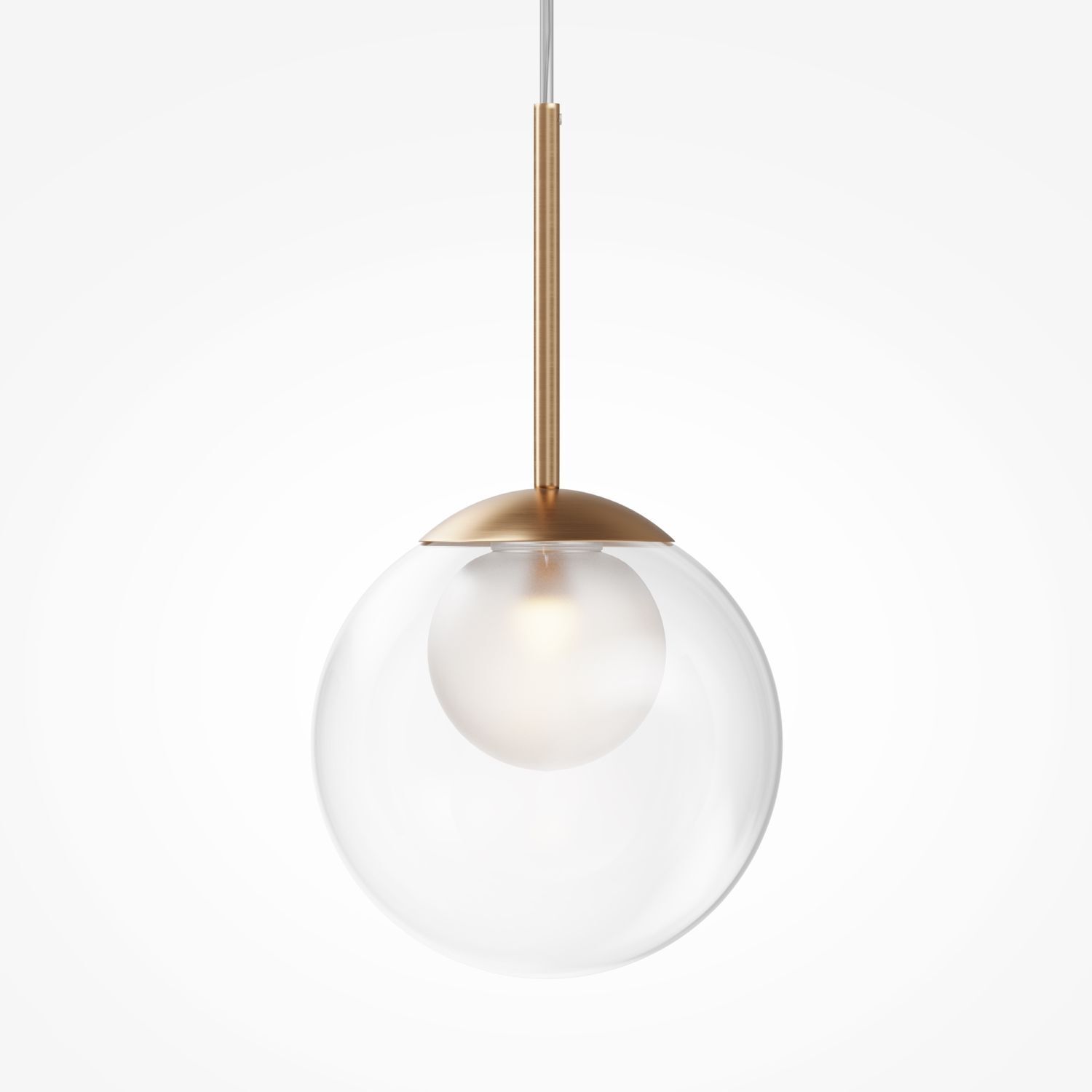 Hängeleuchte Metall Glas Ø 20 cm H: max. 344,1 cm G9