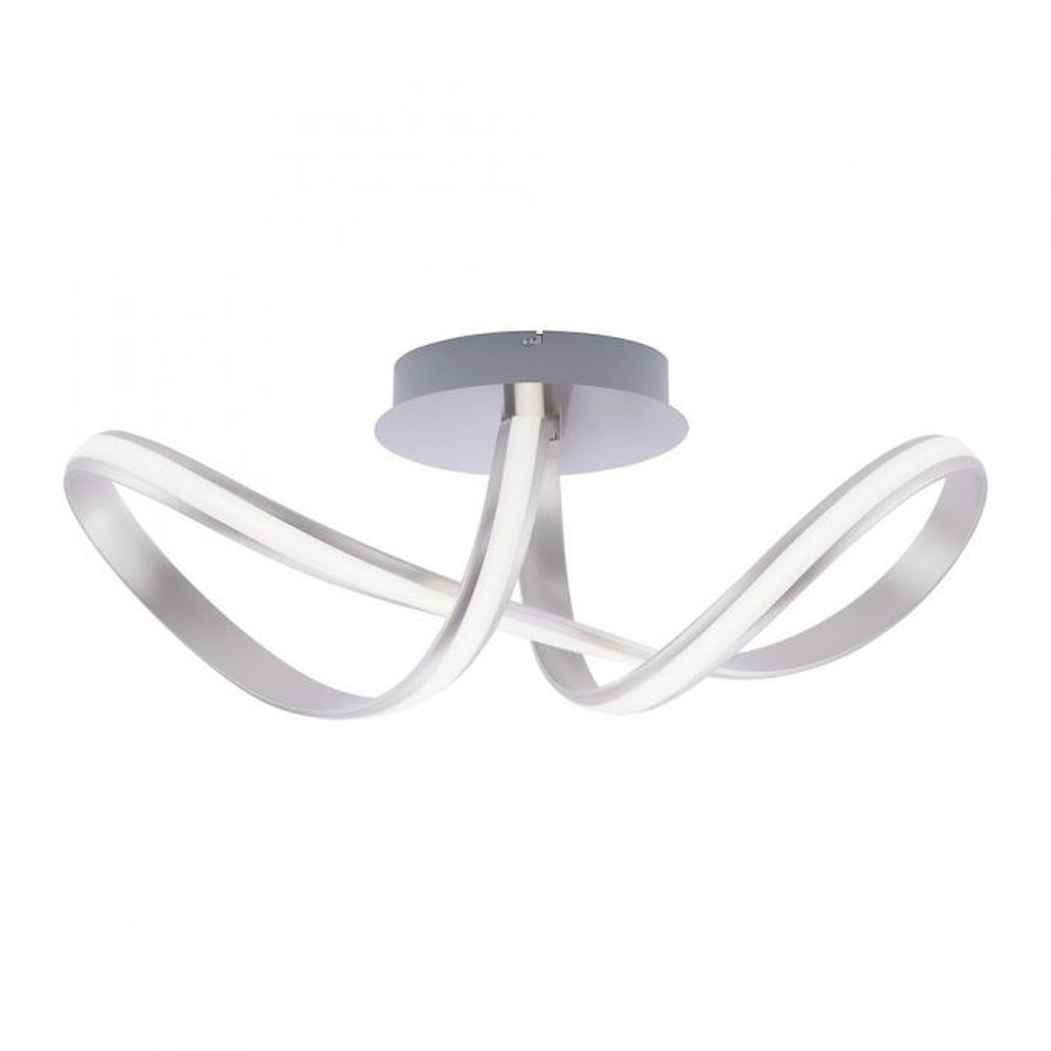 LED Deckenlampe dimmbar Metall in Stahl 2050 lm Modern