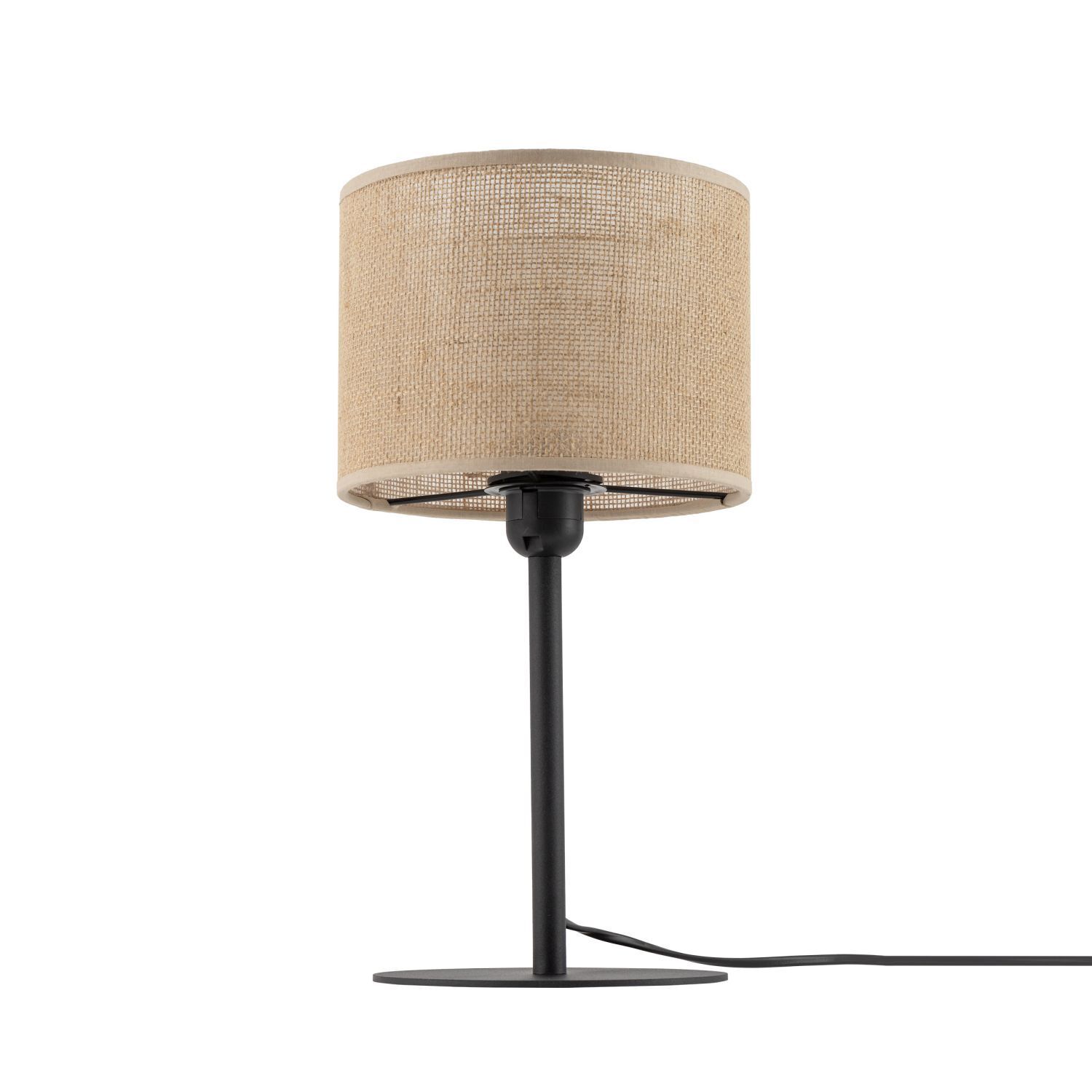 Tischlampe Boho 39 cm hoch Ø 22 cm Metall Jute E27