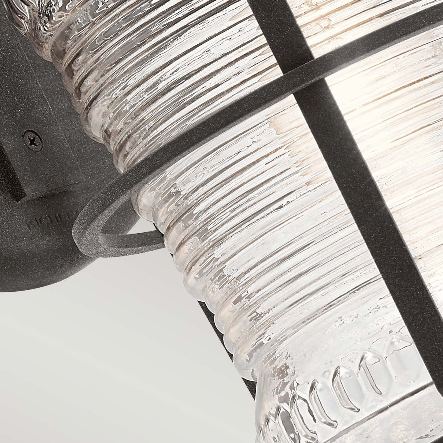 Vintage Außenleuchte Wand Alu Glas 45,7 cm hoch IP44 E27 Leuchter, Lampe, Beleuchtung, Leuchte