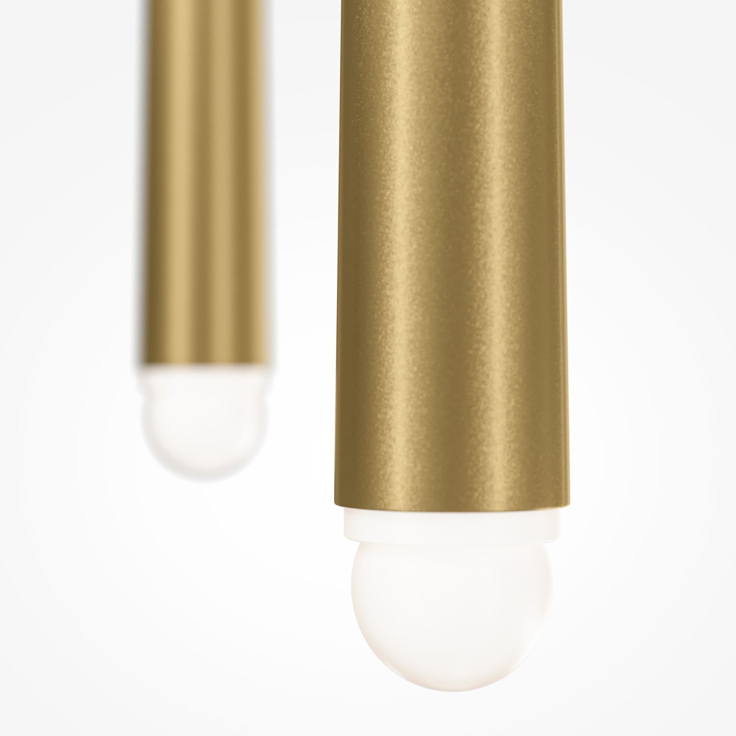Pendelleuchte Aluminium LED 26 cm breit in Messing Weiß