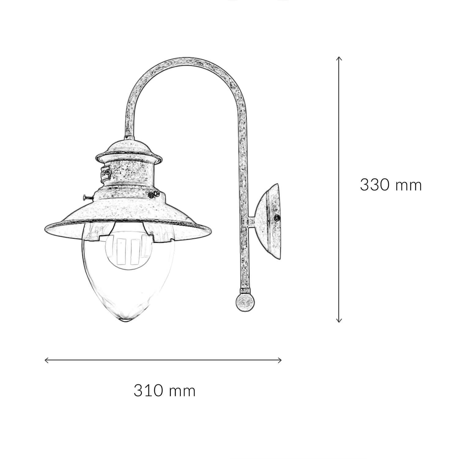 Wandleuchte Echt-Messing in Bronze Antik Al Mare Lampe, Badezimmer, Drinnen, Zimmer, Duscharmatur