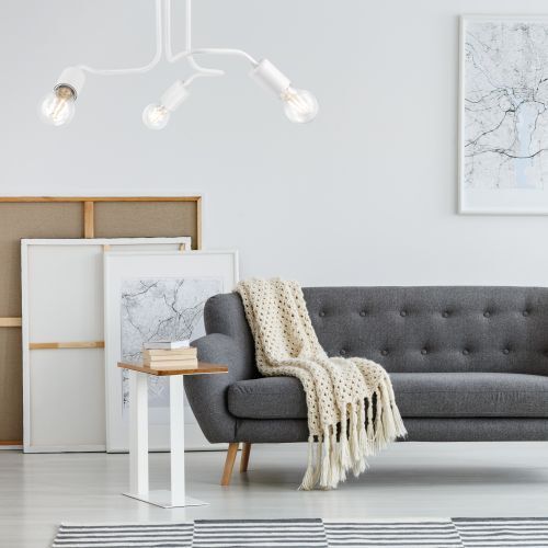 Deckenleuchte LIZBETH Weiß Modern Metall Lampe