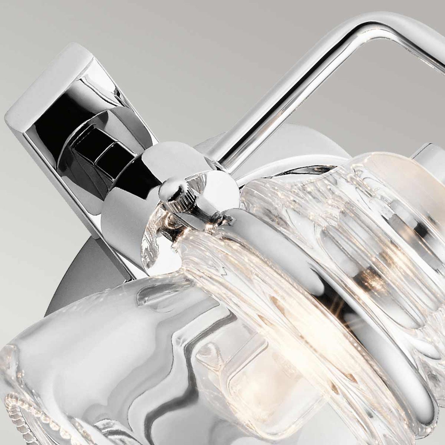 Badezimmerleuchte LED G9 IP44 B: 33,6 cm Metall Glas in Chrom
